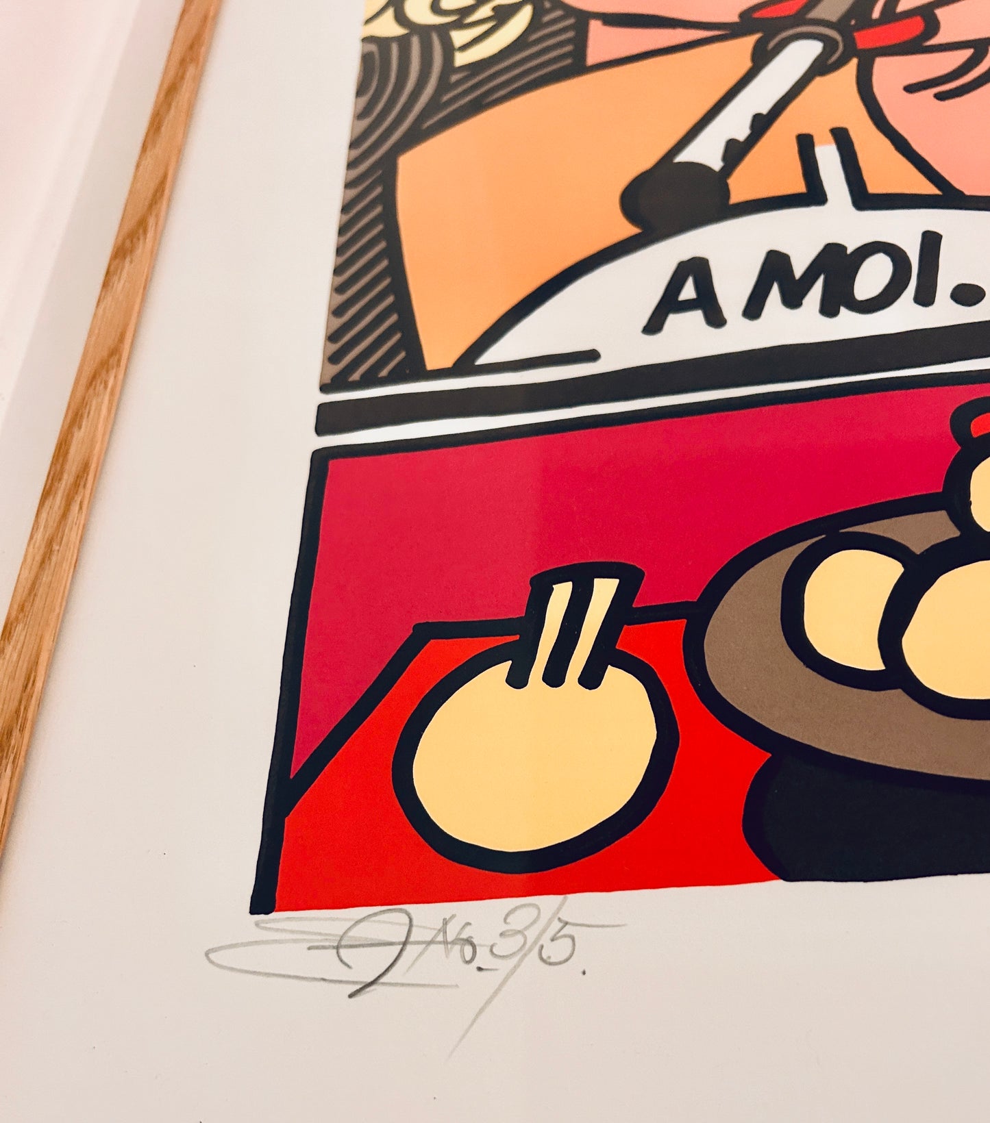 Lithographie Erro, La femme fatale, 90s