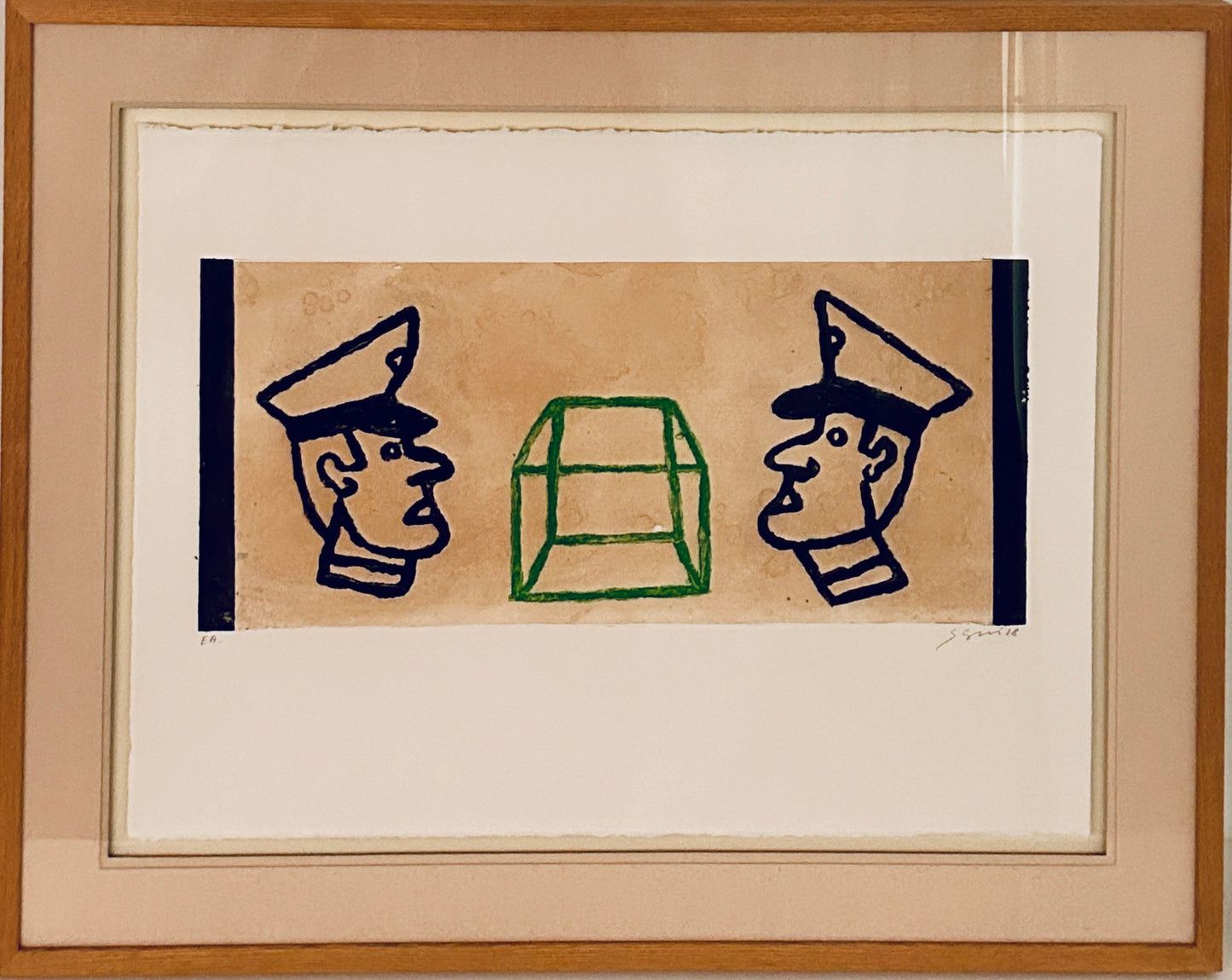 Lithographie Policiers, Antonio Segui
