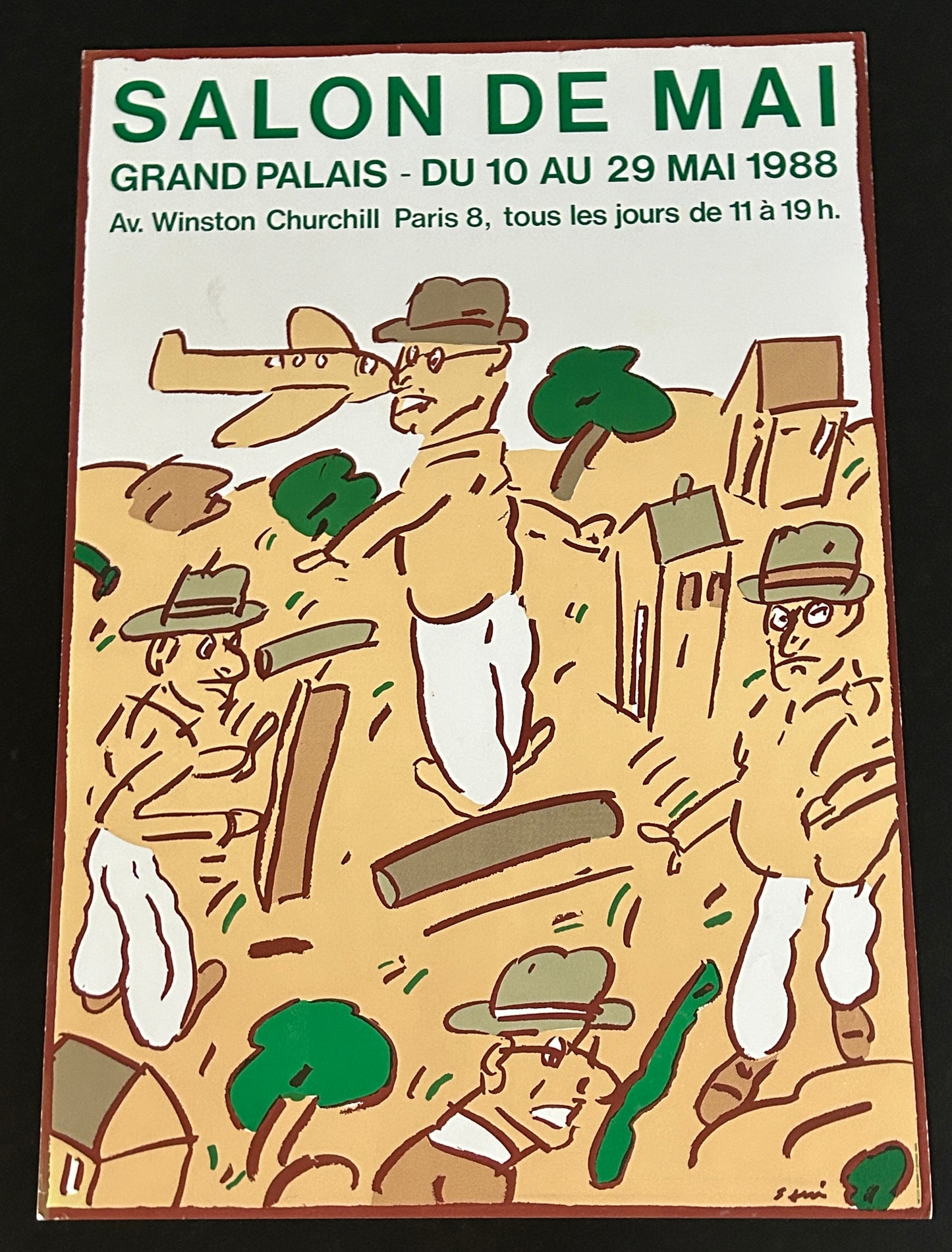 Affiche Antonio Segui, Salon de Mai, 80s