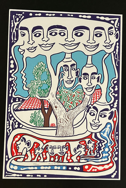Lithographie, Arbre, Yvon Taillandier, 2010