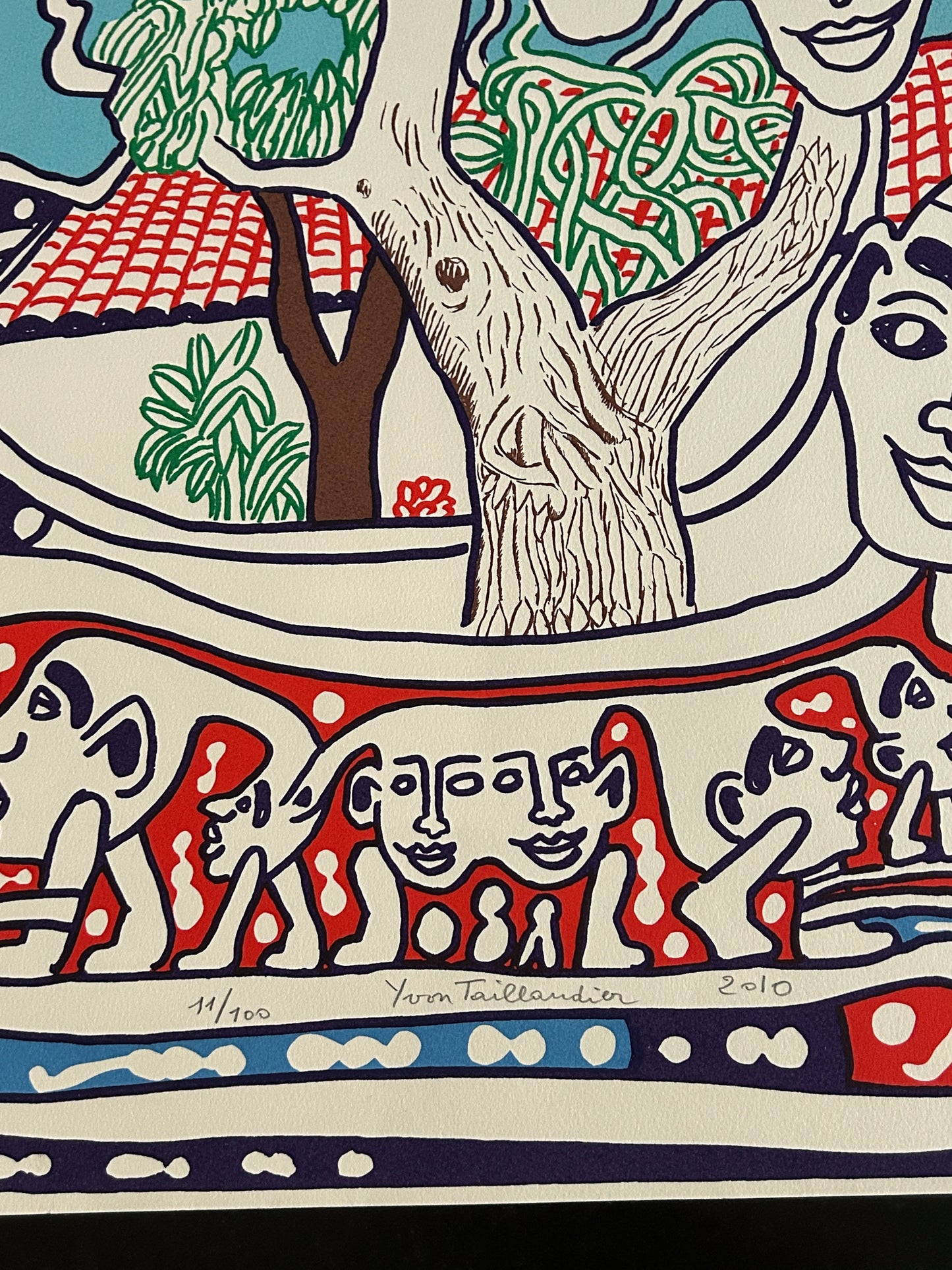Lithographie, Arbre, Yvon Taillandier, 2010