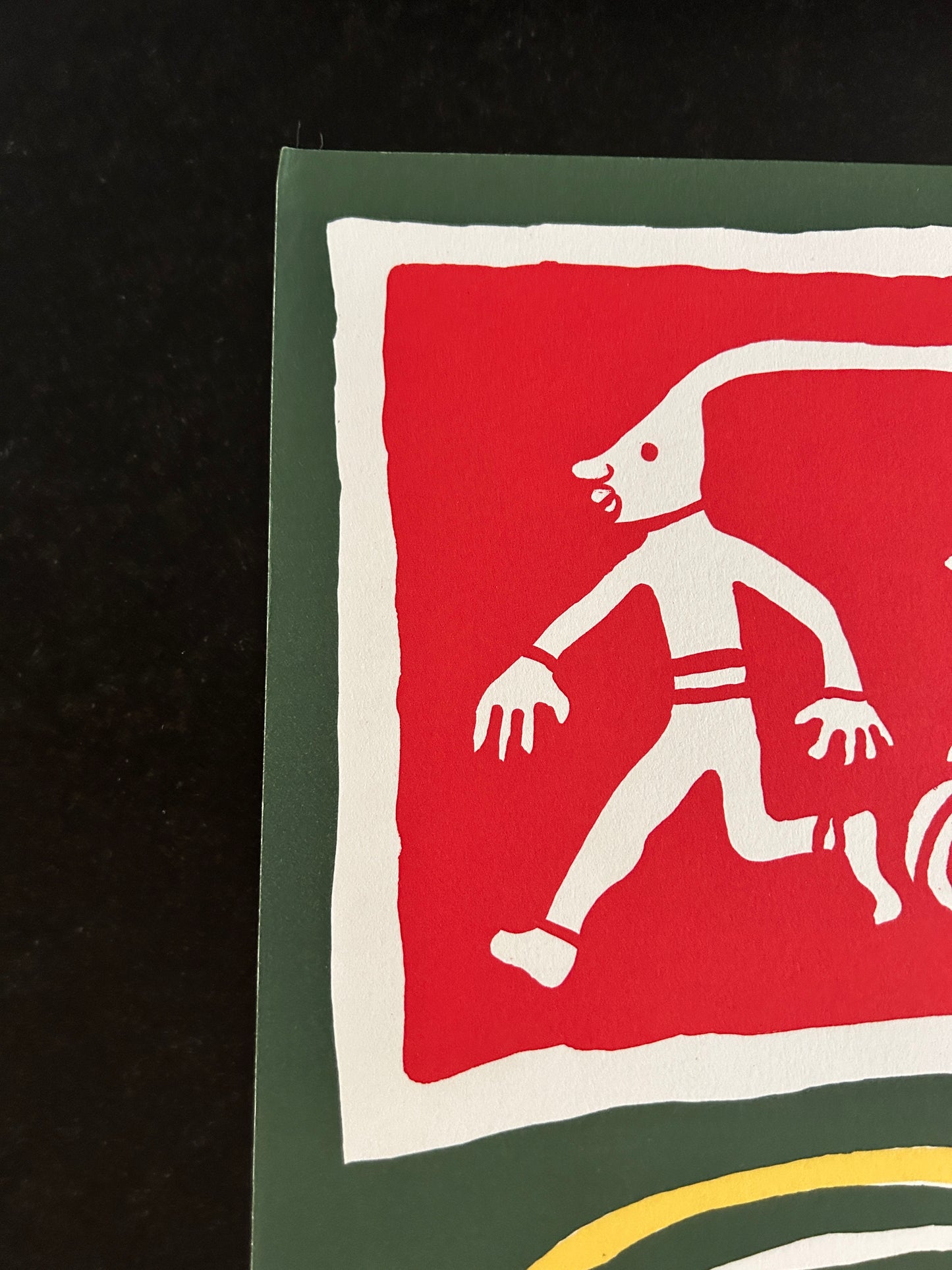 Sérigraphie Yvon Taillandier, tracteur vert, 2000s
