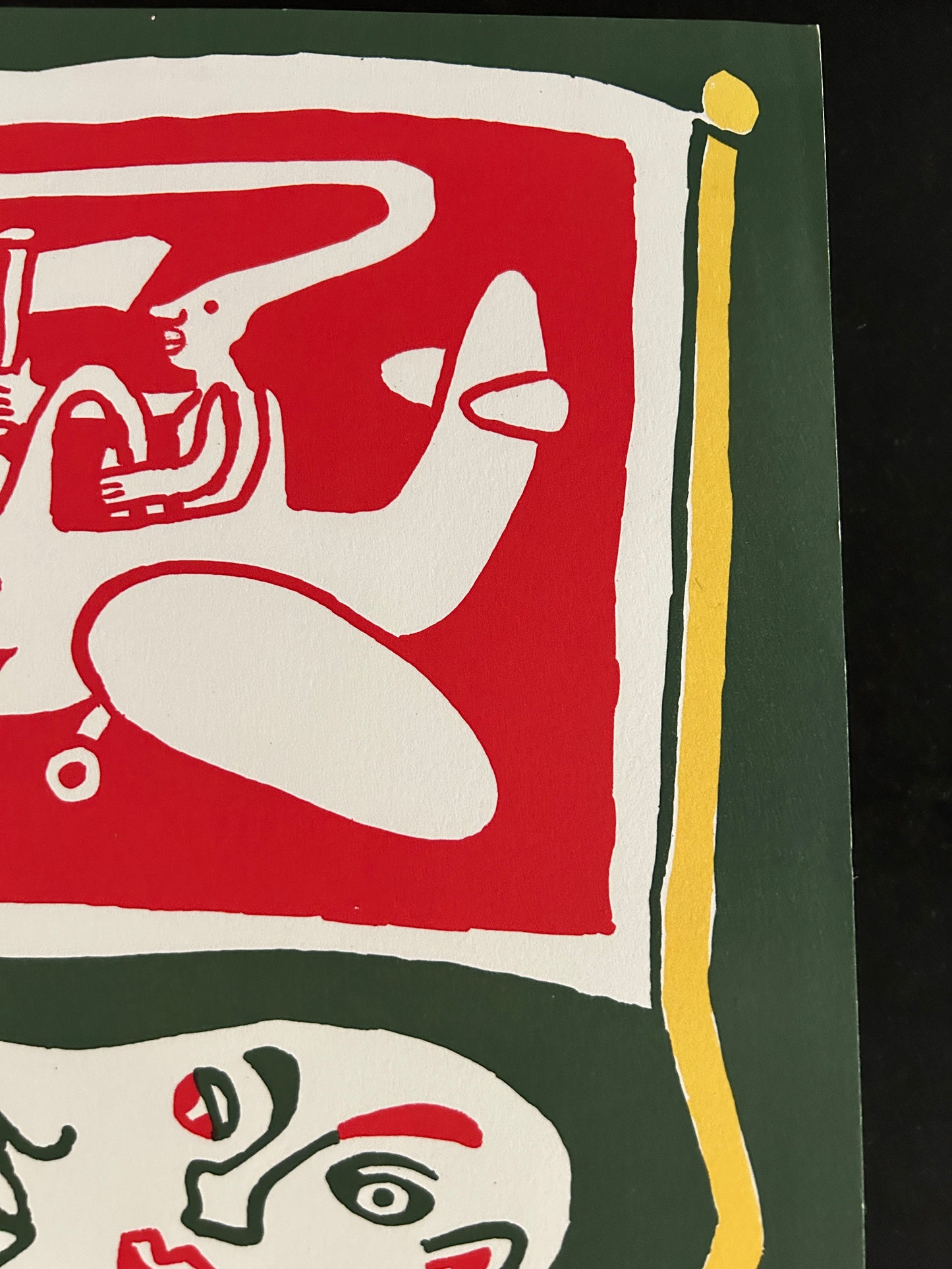 Sérigraphie Yvon Taillandier, tracteur vert, 2000s