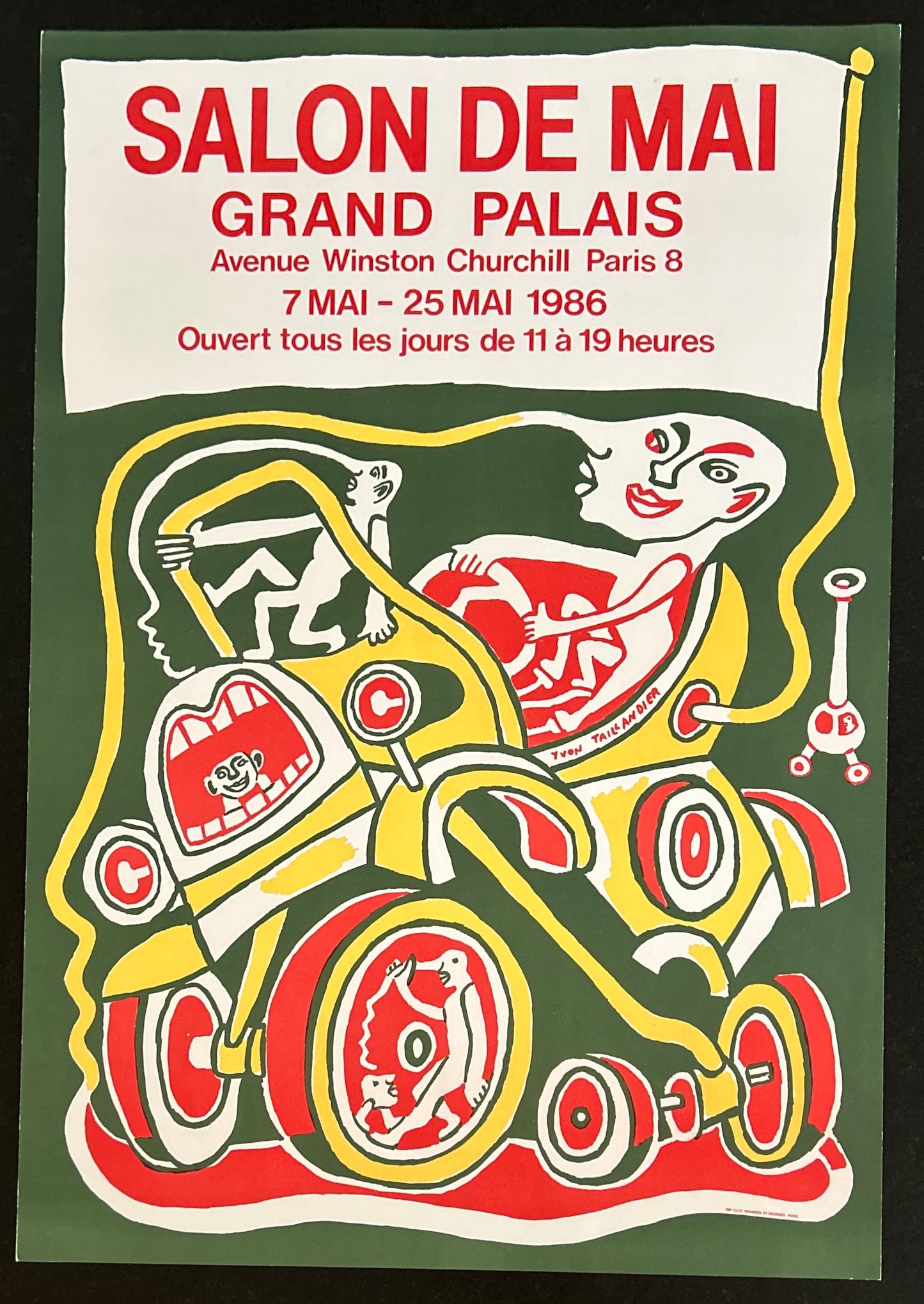 Affiche Yvon Taillandier, Salon de Mai 1986