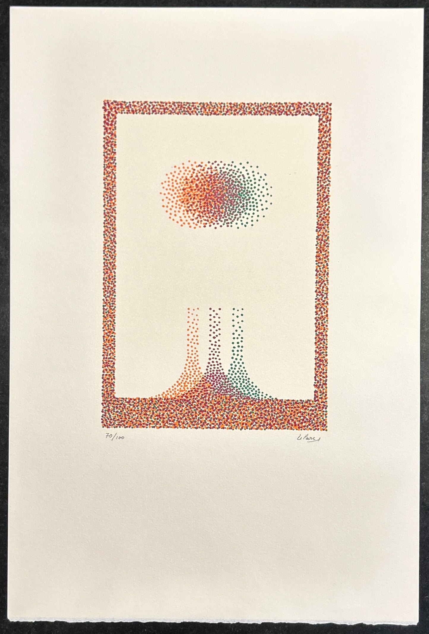 Lithographie "Composition", Julio le Parc, 2000s