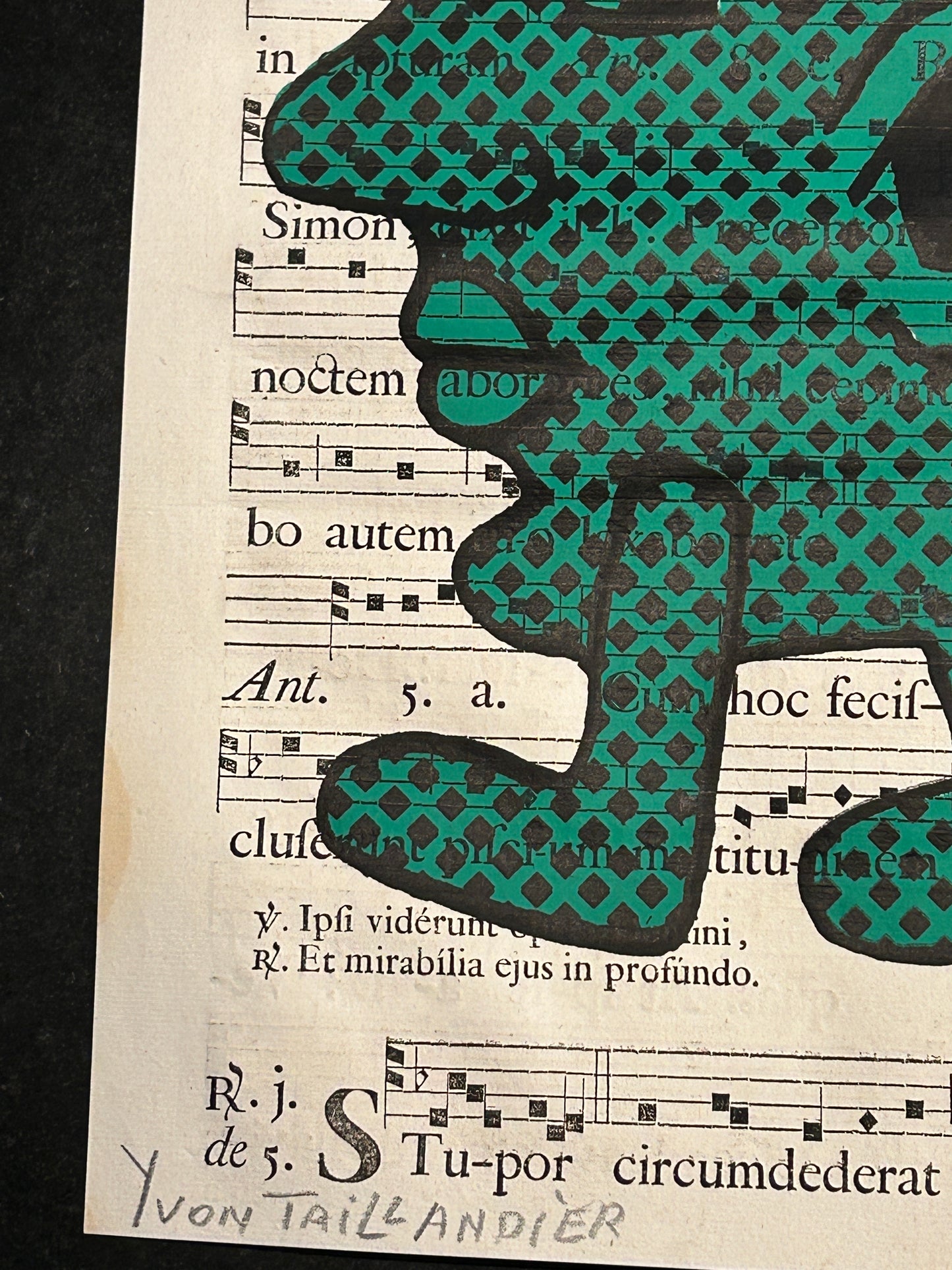 Sérigraphie, Capitipède vert, Yvon Taillandier, 2015