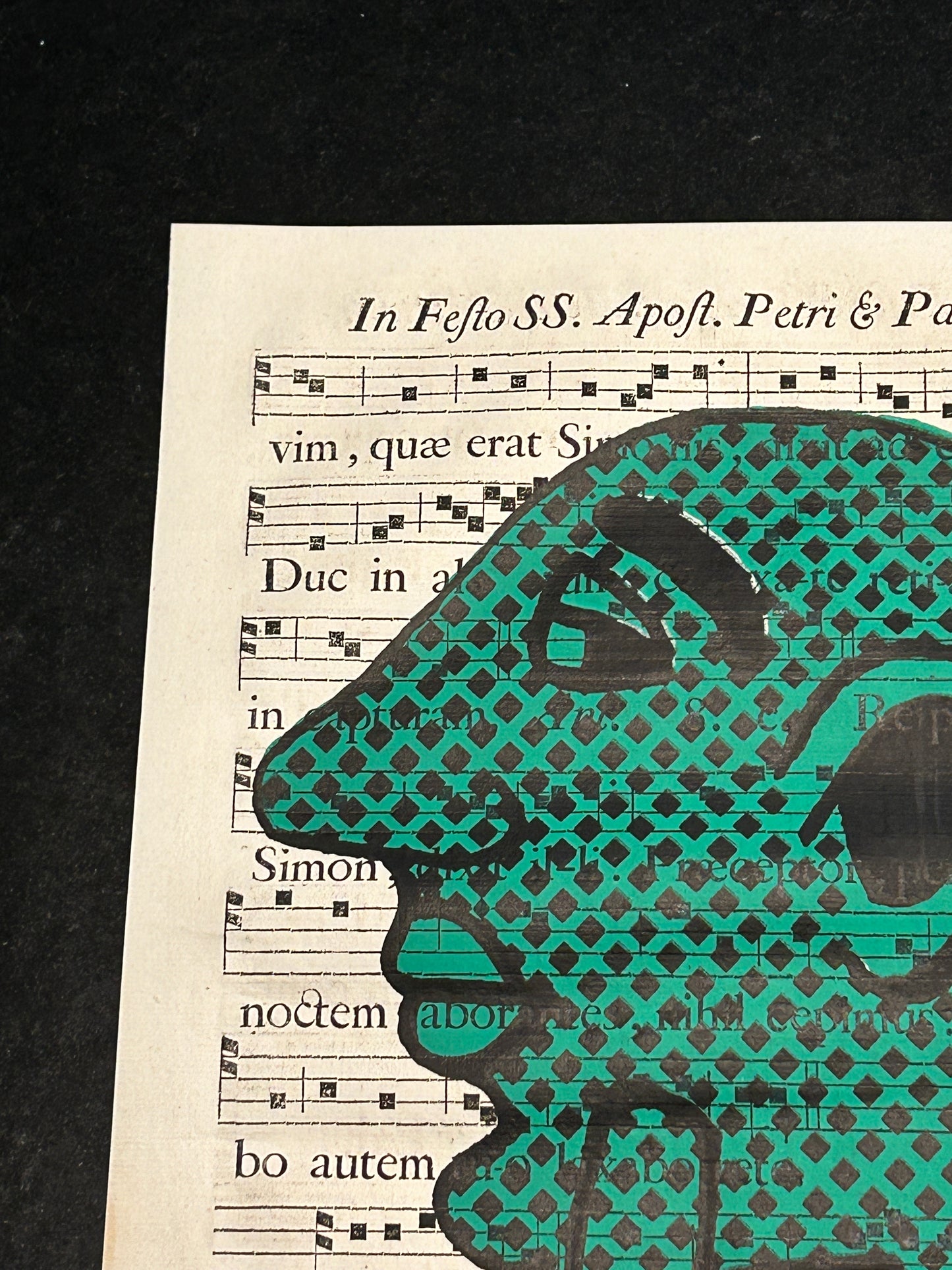 Sérigraphie, Capitipède vert, Yvon Taillandier, 2015