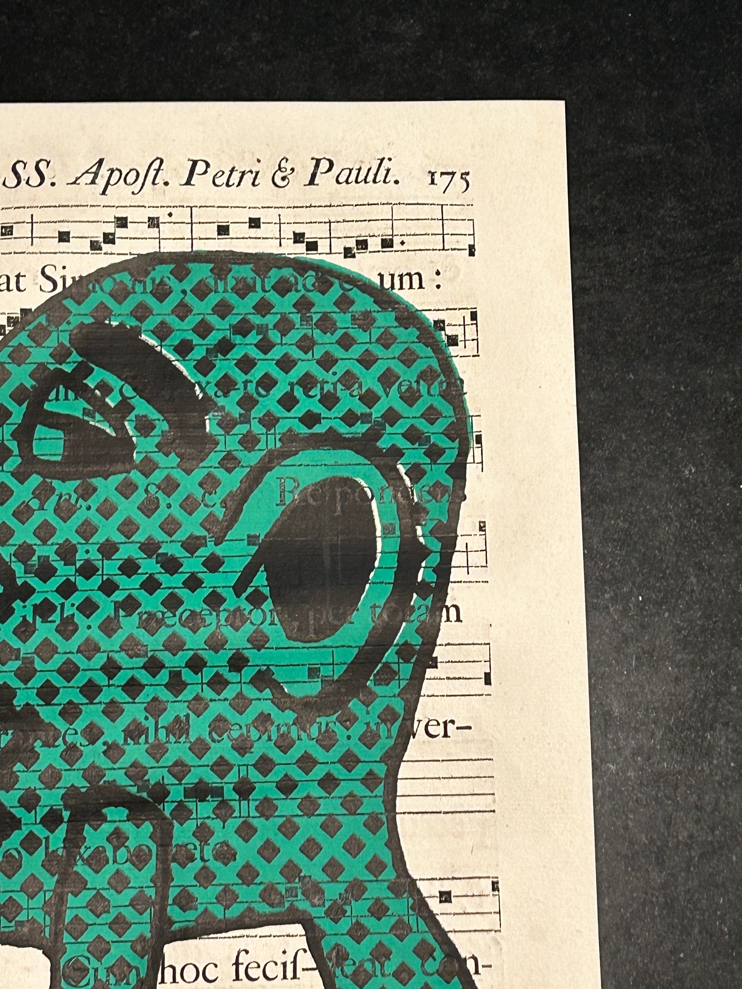 Sérigraphie, Capitipède vert, Yvon Taillandier, 2015