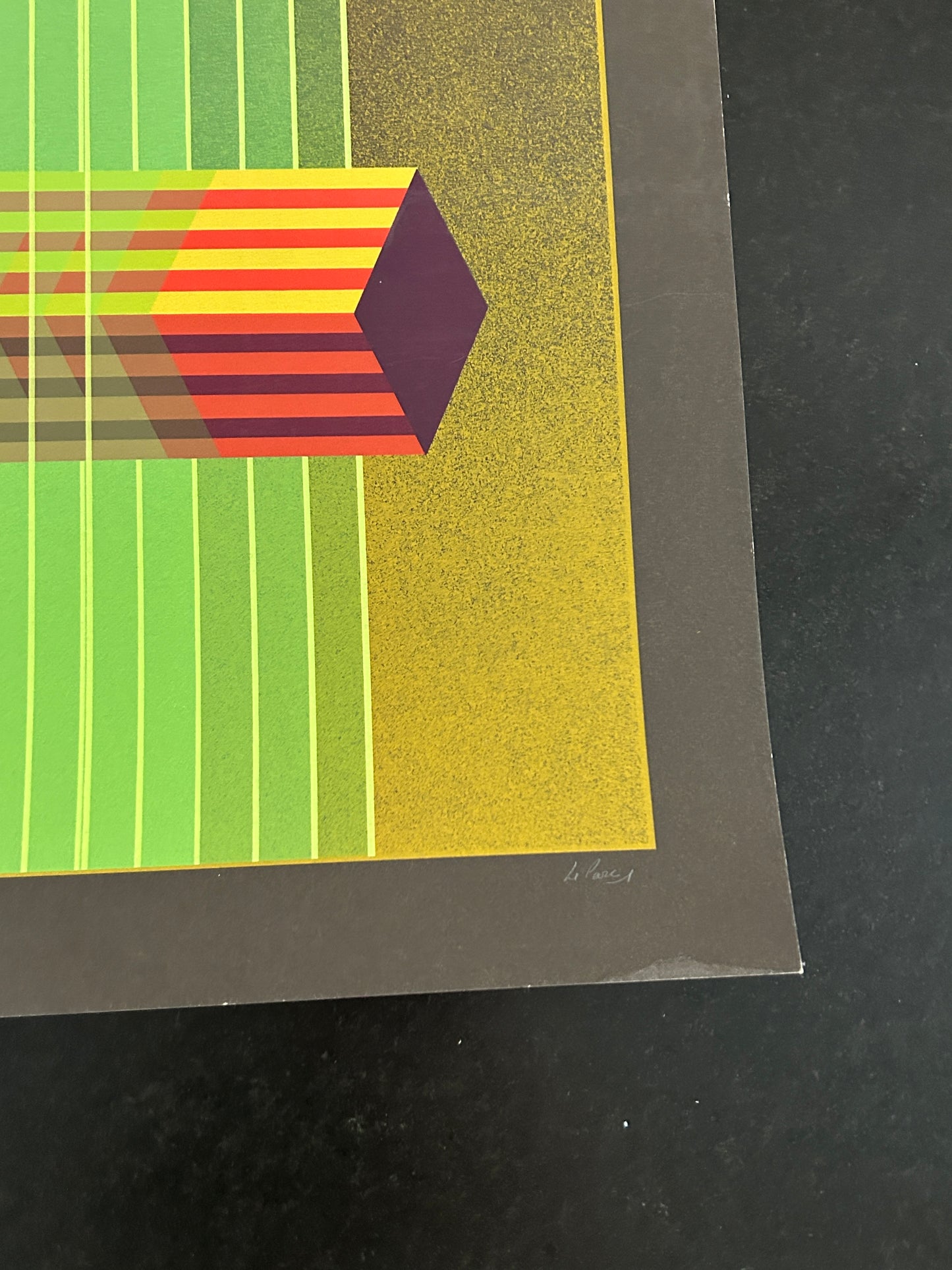 Sérigraphie , Composition transversale , Julio le Parc, 80s
