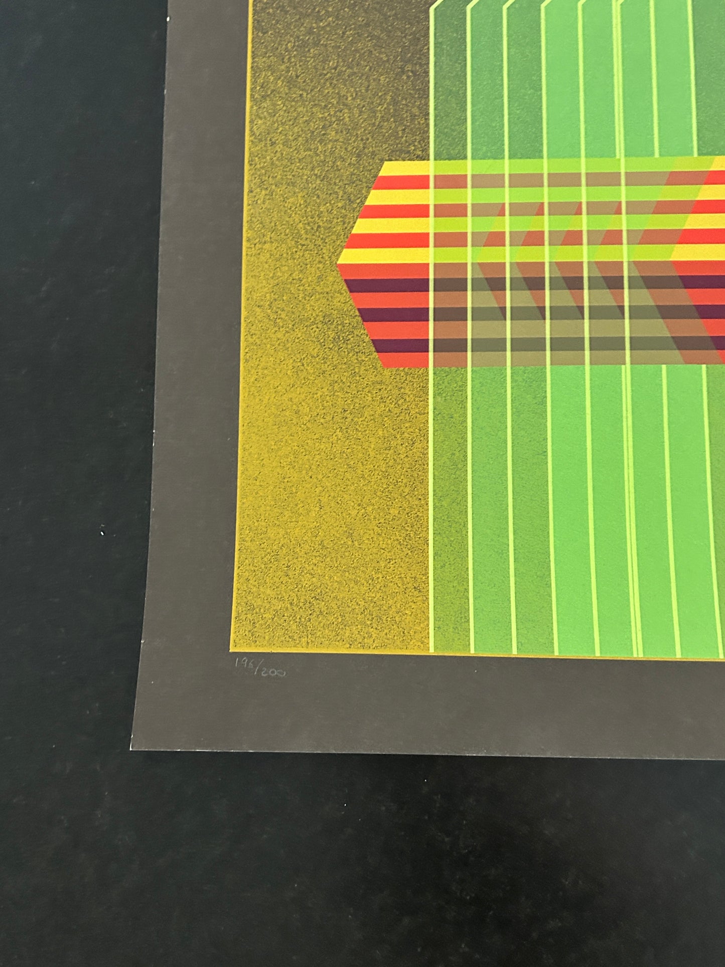 Sérigraphie , Composition transversale , Julio le Parc, 80s