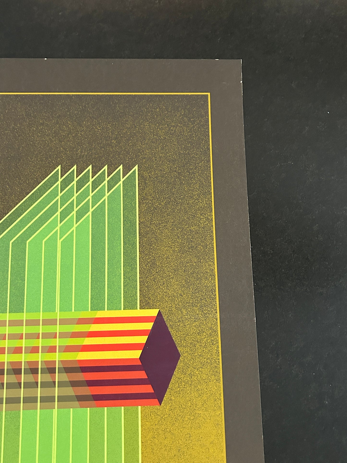 Sérigraphie , Composition transversale , Julio le Parc, 80s