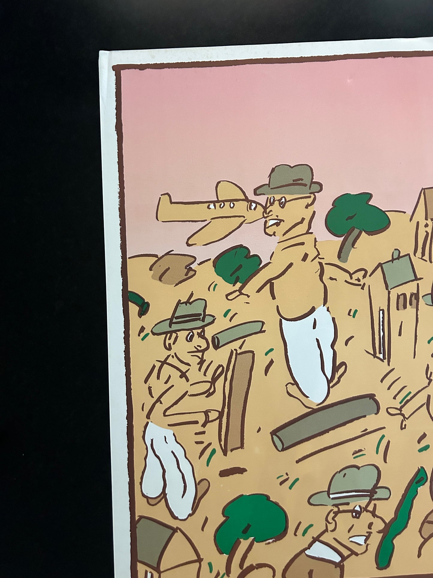 Lithographie, Hommes au Chapeau, Segui, 80s