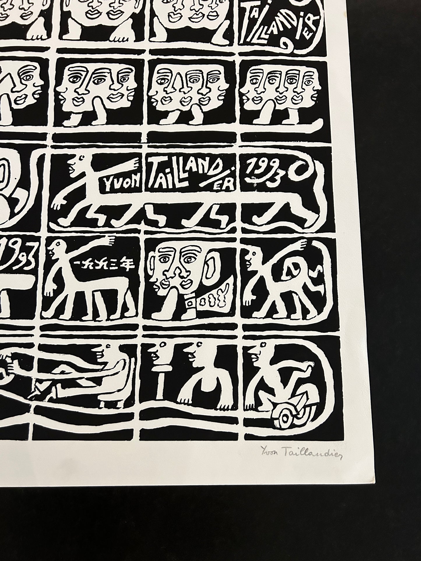 Lithographie, "...Centaure...", Yvon Taillandier, 90s