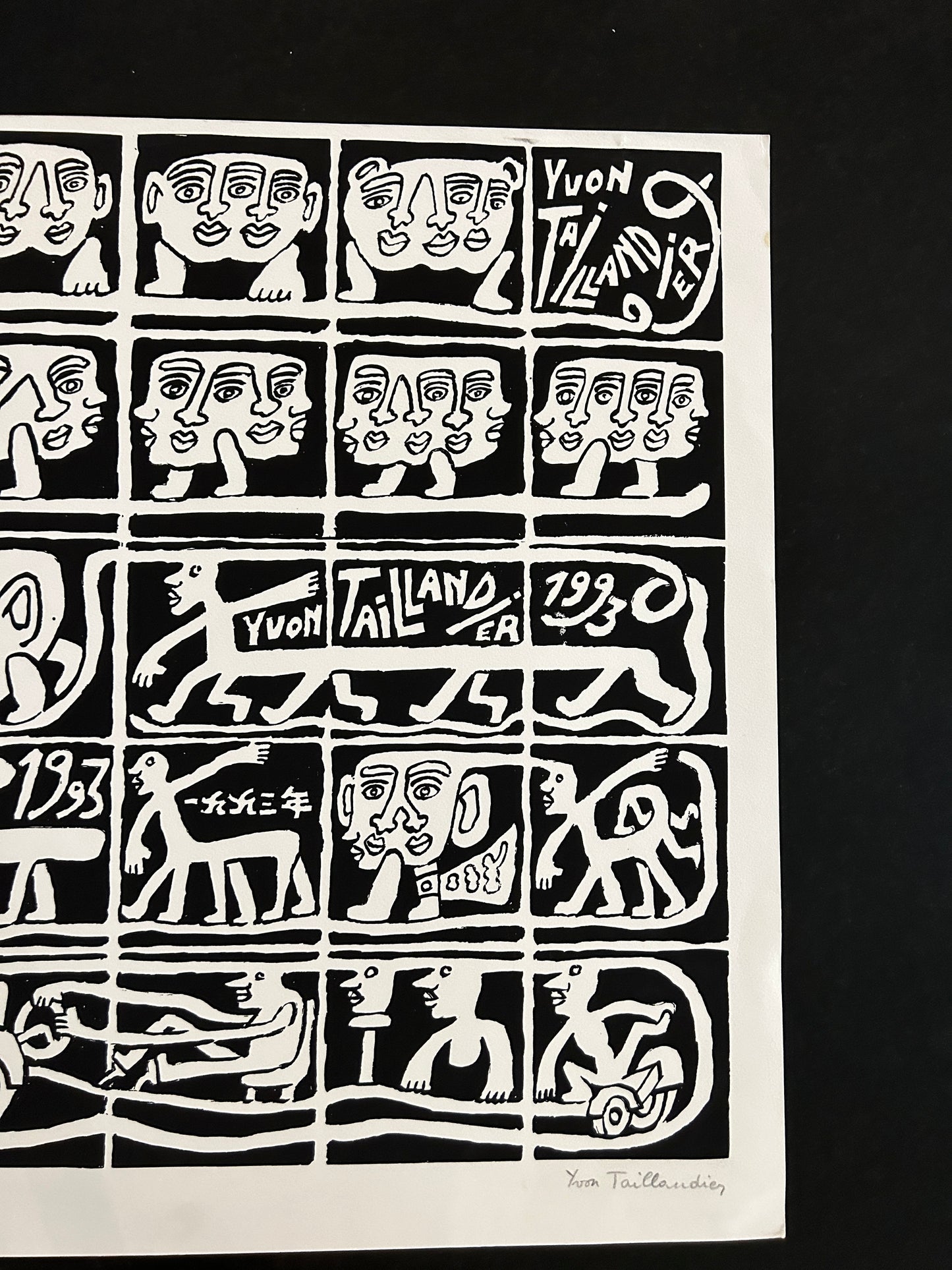 Lithographie, "...Centaure...", Yvon Taillandier, 90s