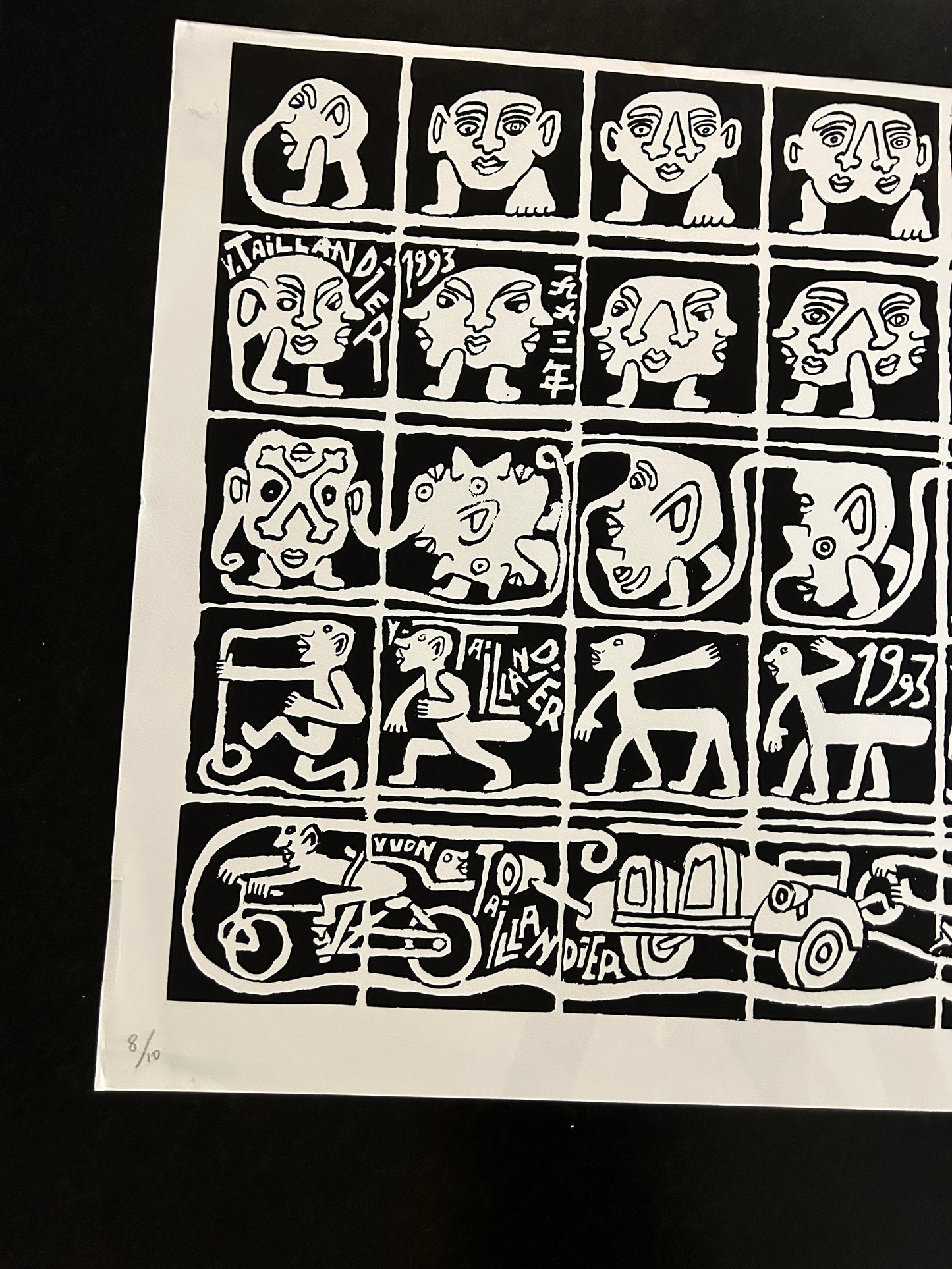 Lithographie, "...Centaure...", Yvon Taillandier, 90s