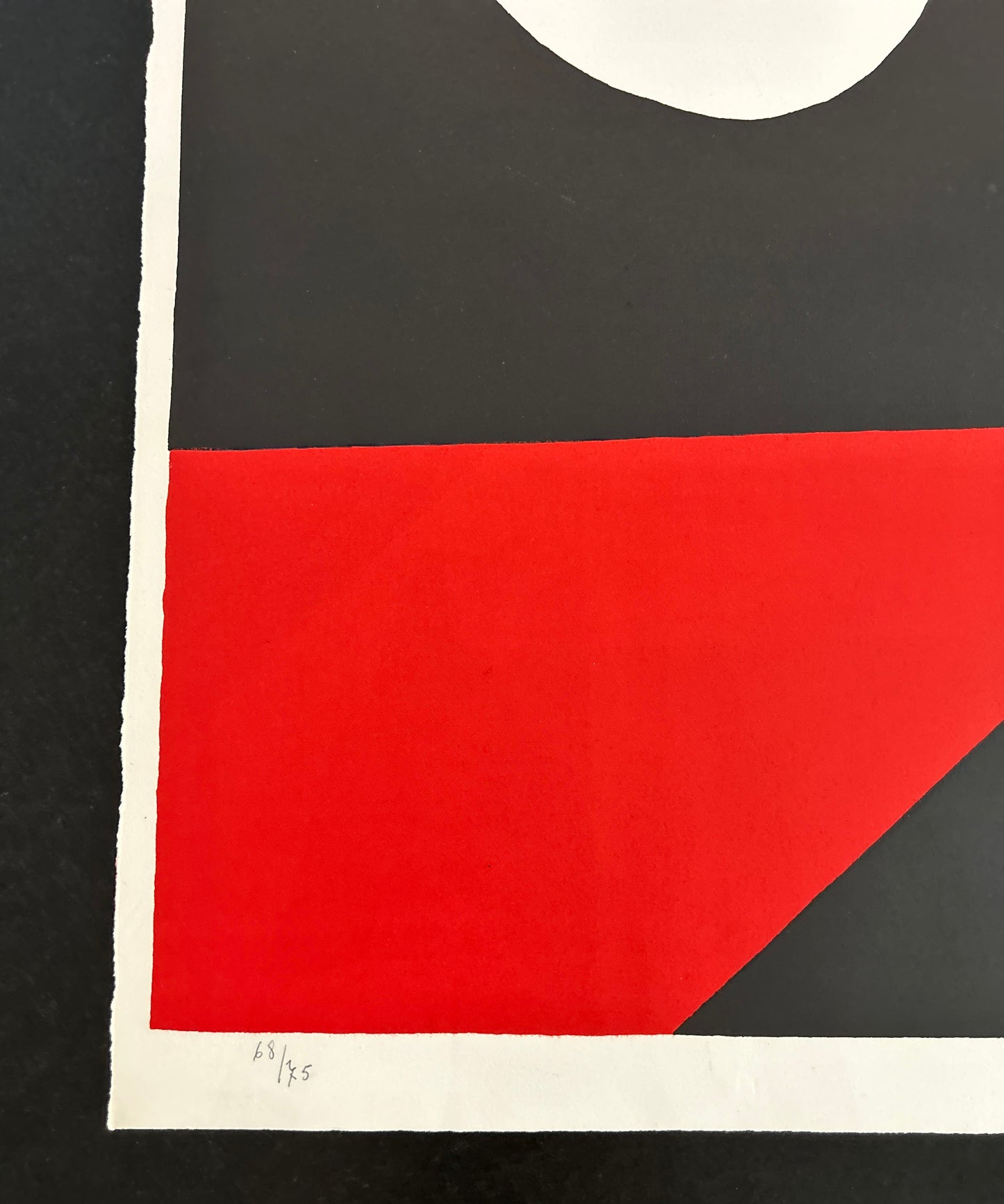 Lithographie GILIOLI, Composition géométrique, 70s
