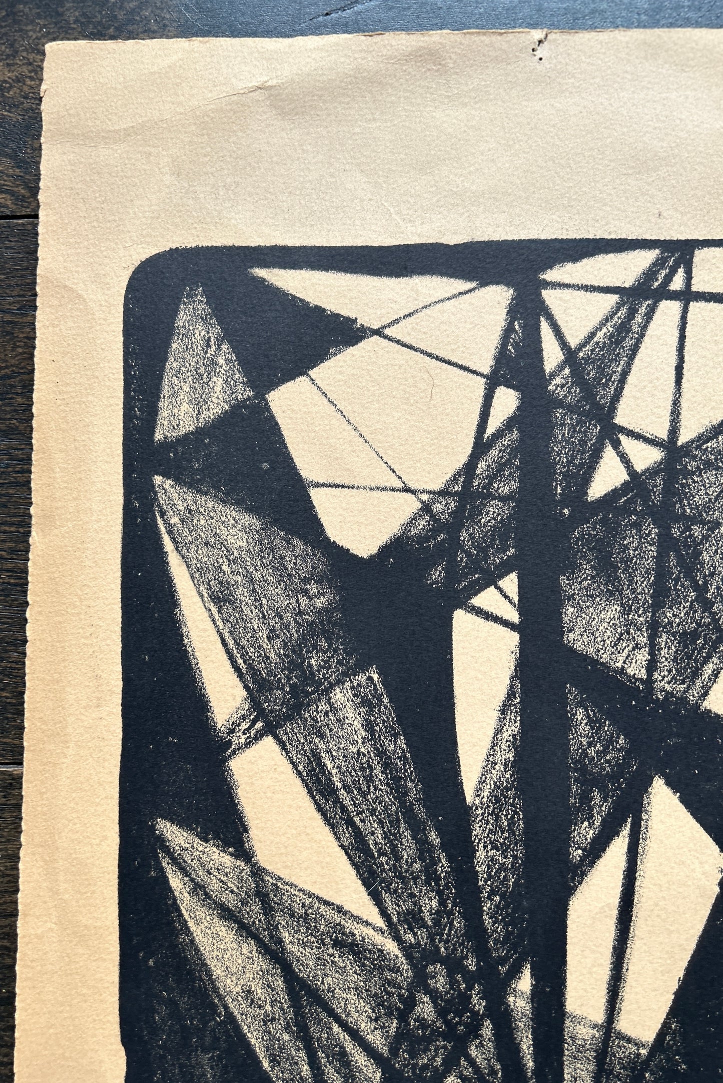Lithographie abstraite, Emile Gilioli, 70s