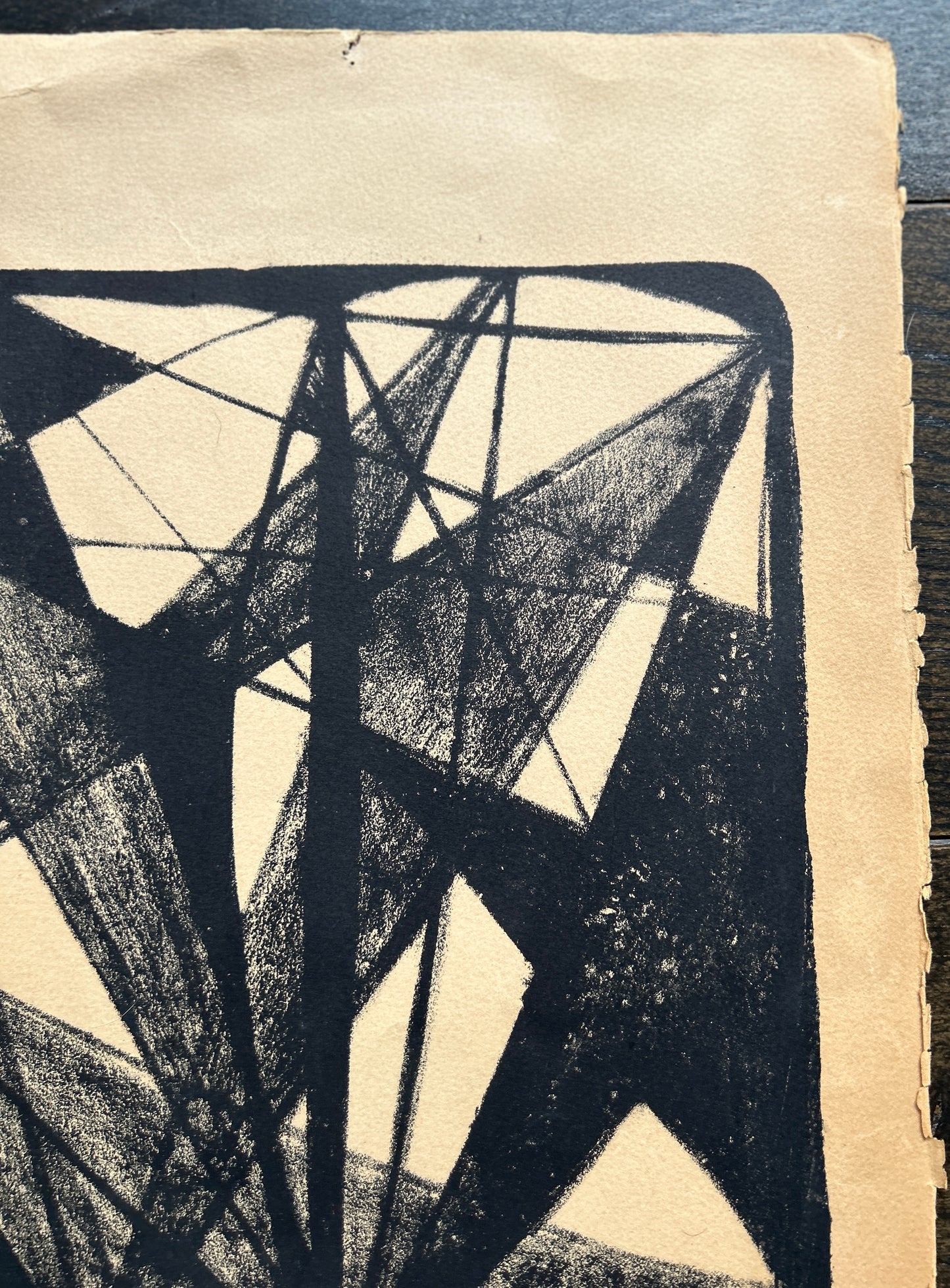 Lithographie abstraite, Emile Gilioli, 70s