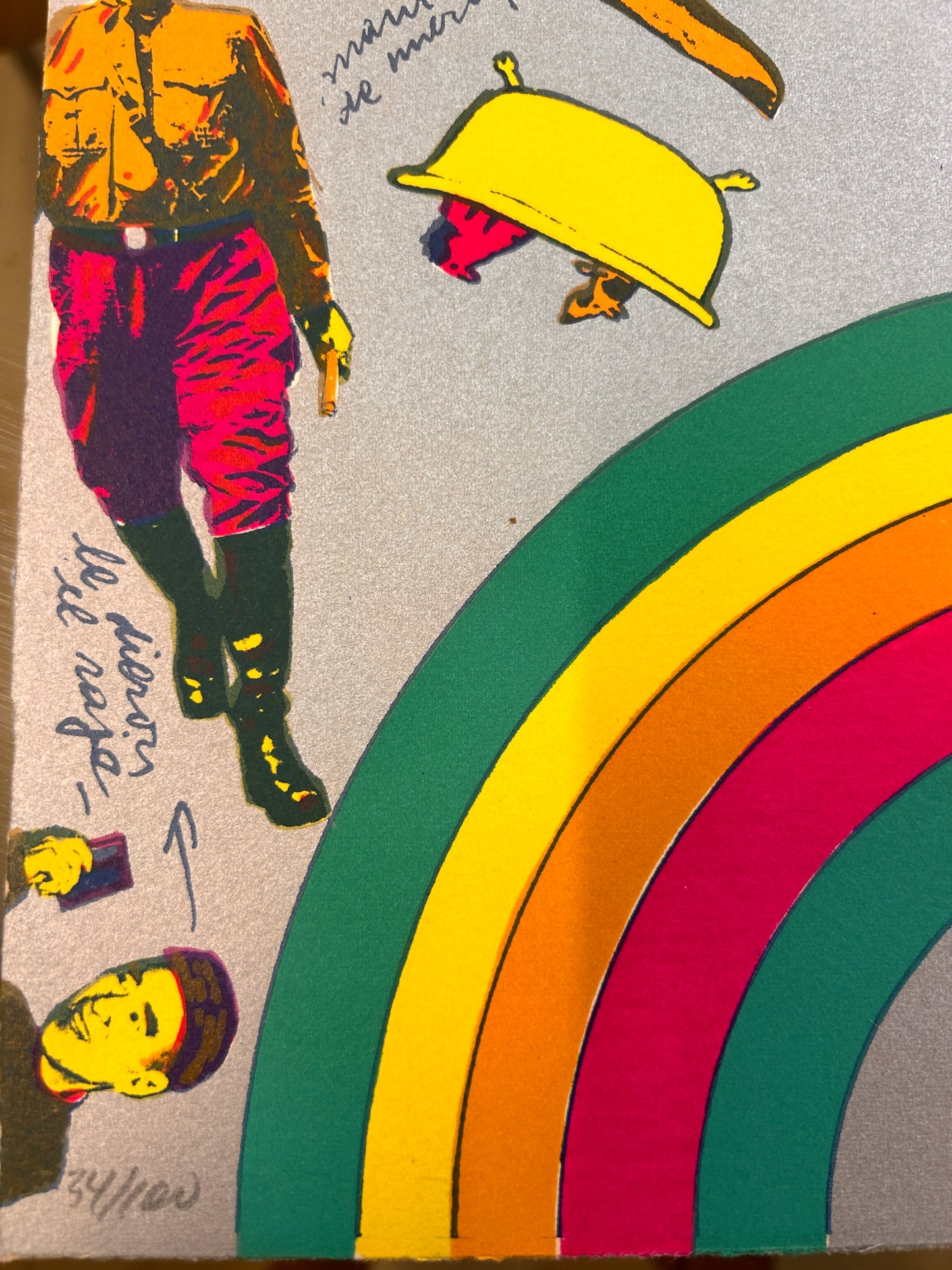 Lithographie, Antonio Segui, le Tourbillon de l'Histoire,70s