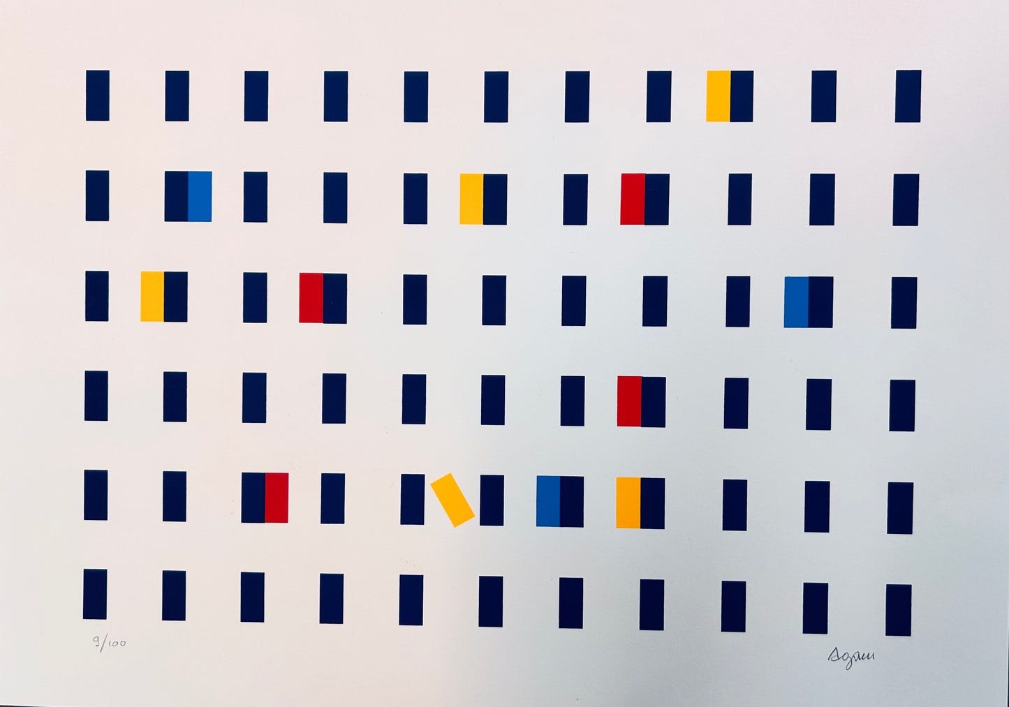 Lithographie ,Yaakov AGAM, Hommage à Federico Garcia Lorca, 2000s