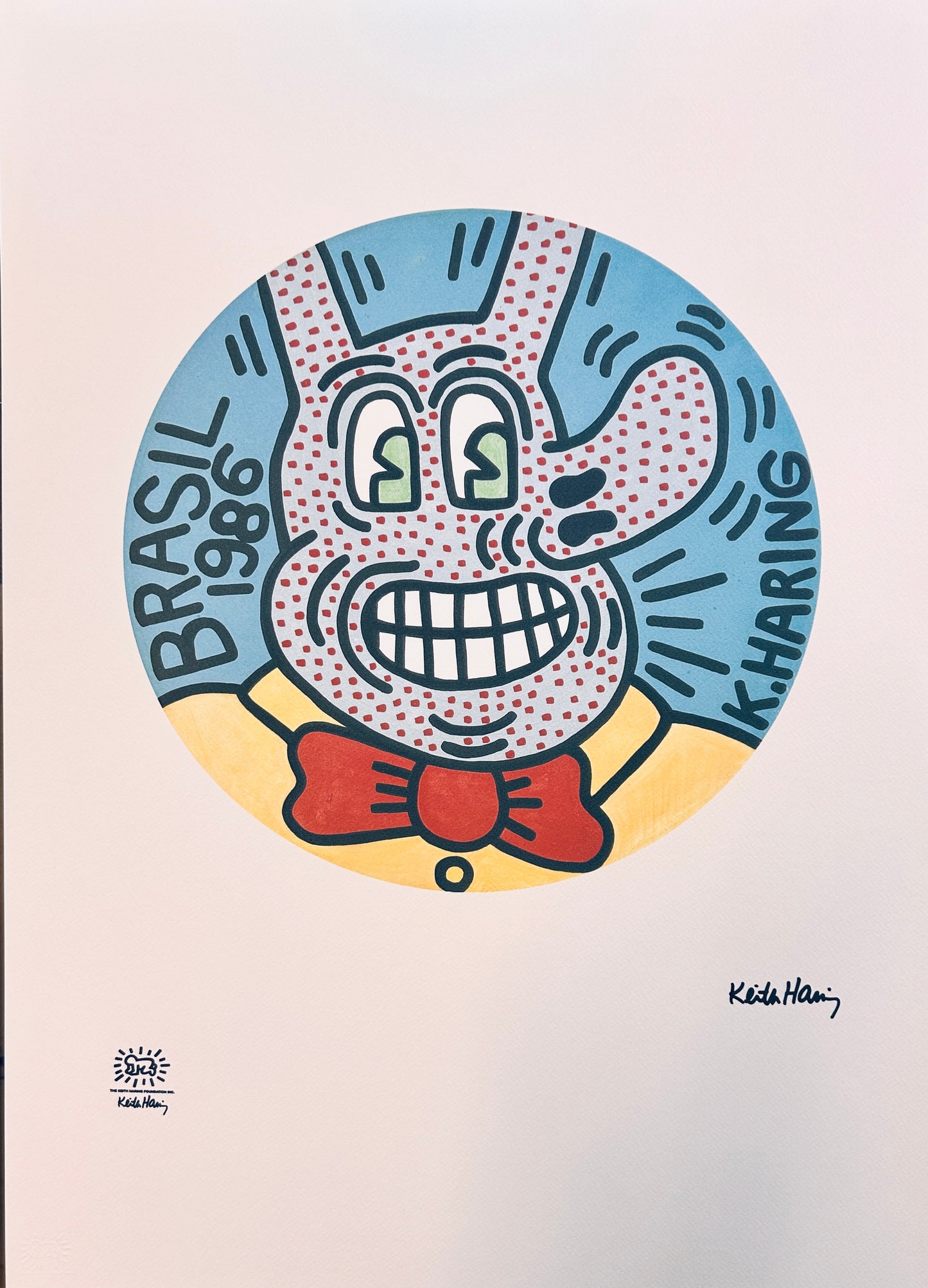 Lithographie, Keith Haring, Brasil 1986