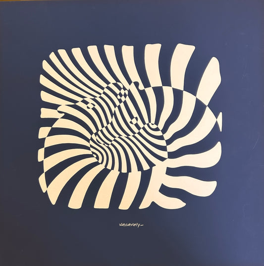Sérigraphie "Zèbres", Victor Vasarely, 70s