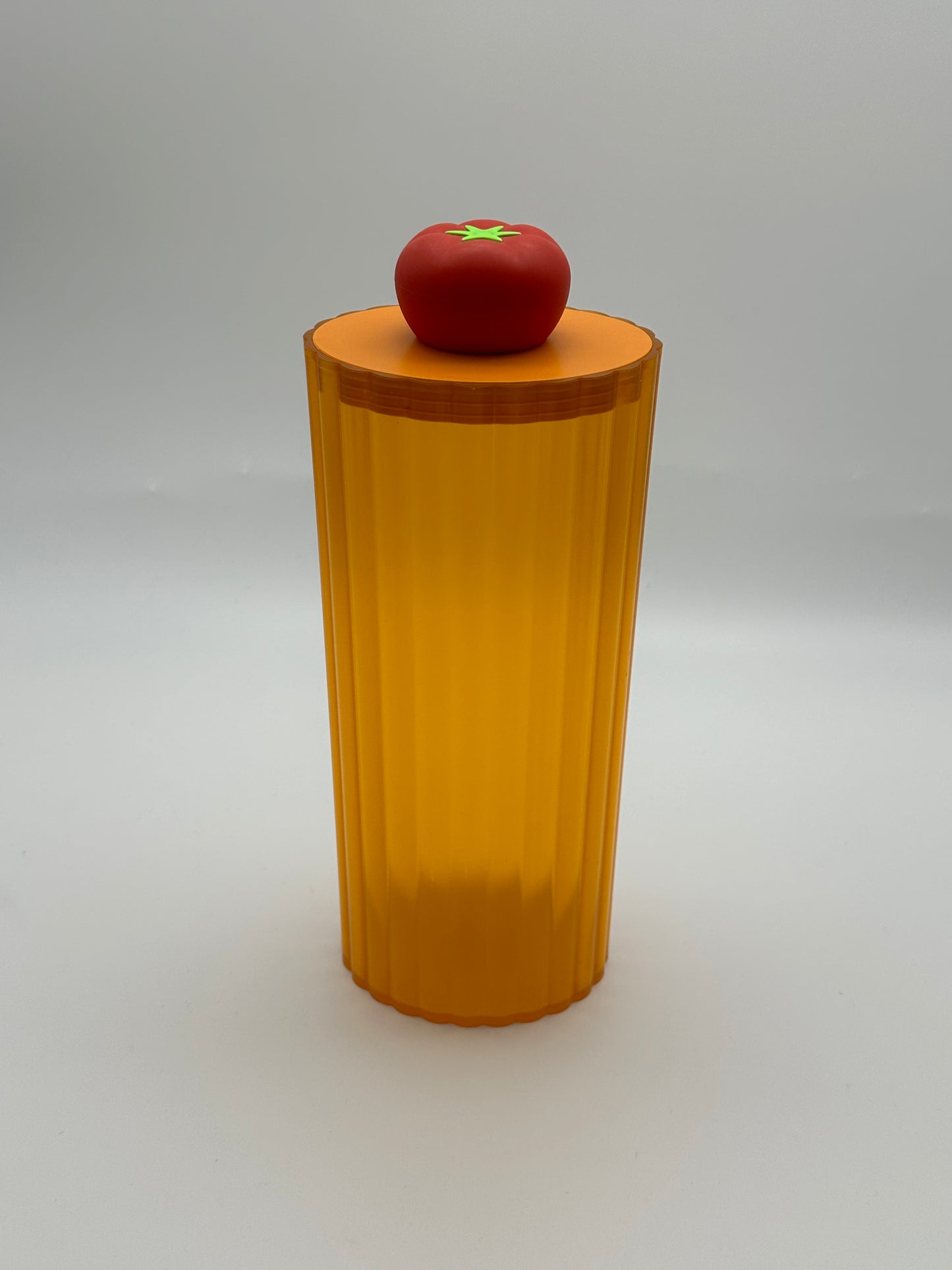 Boite à spaghetti "Rigatone" orange, Stefano Giovannoni, Alessi , 80s
