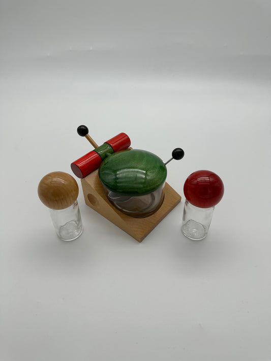 Set condiments et parmesan, Matteo Thun, Lagostina, 80s