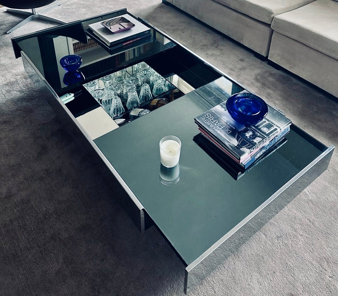 Table bar, Willy Rizzo CIDUE, 70s, sur commande