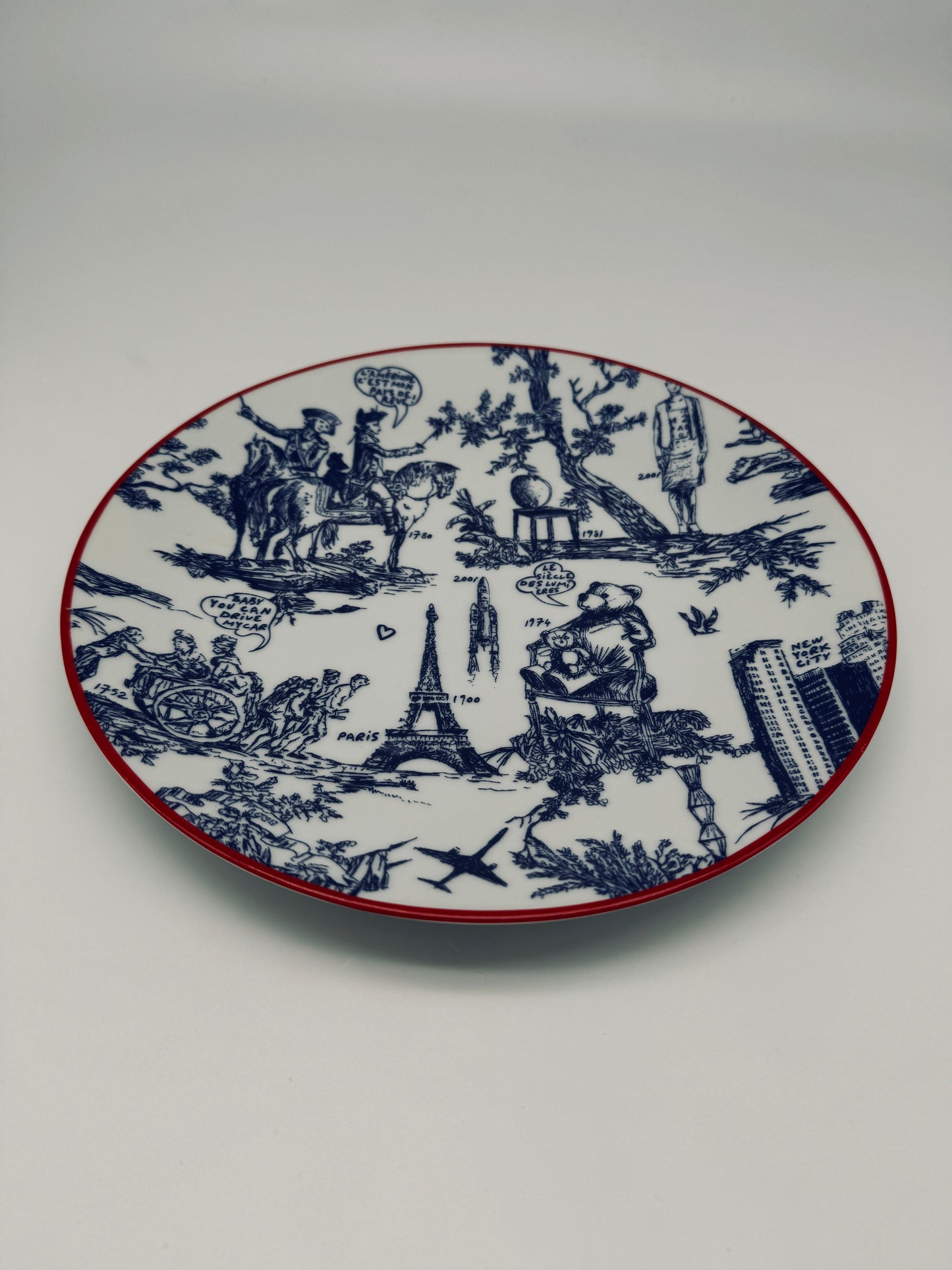 Ensemble de 6 assiettes, JC de Castelbajac, Deshoulieres