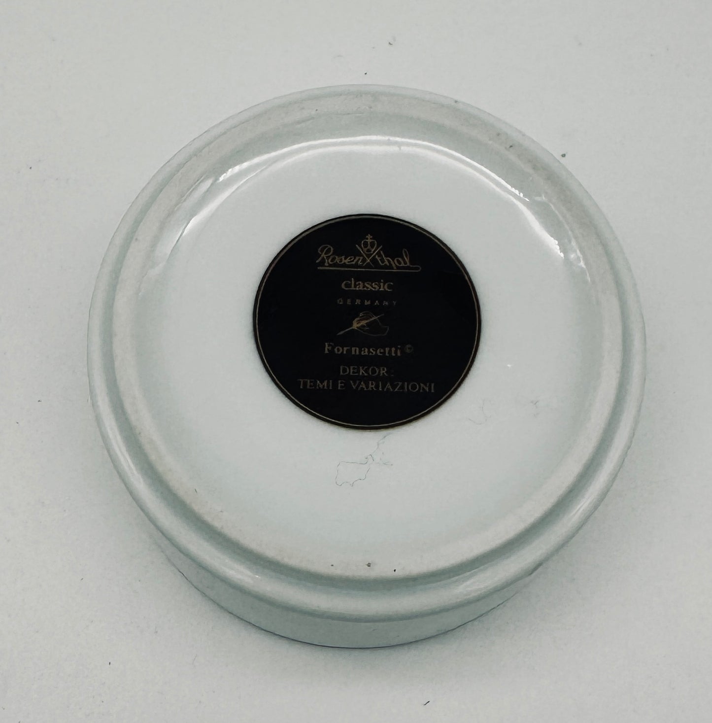 Boîte en porcelaine, Piero Fornasetti, Rosenthal, 80s