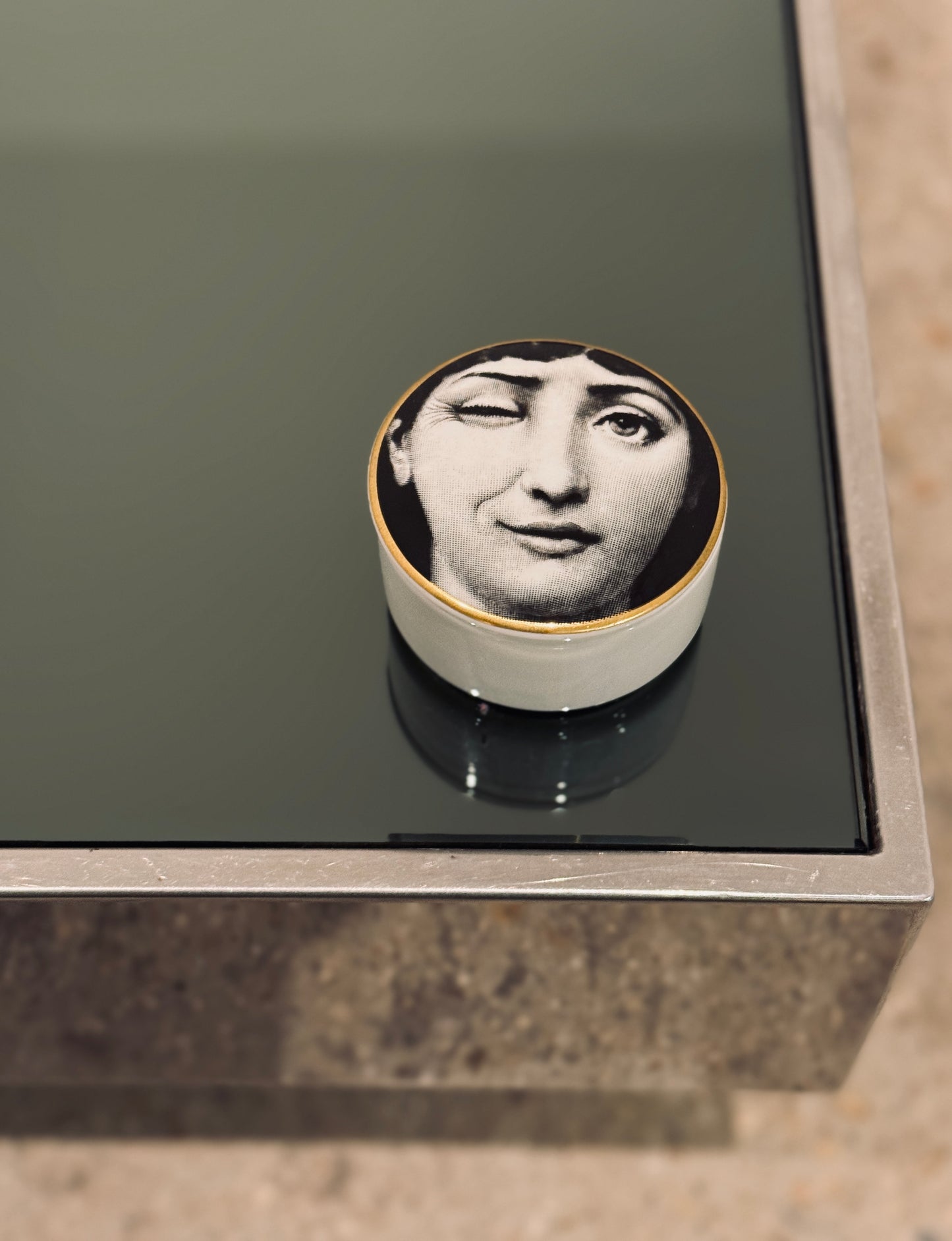 Boîte en porcelaine, Piero Fornasetti, Rosenthal, 80s