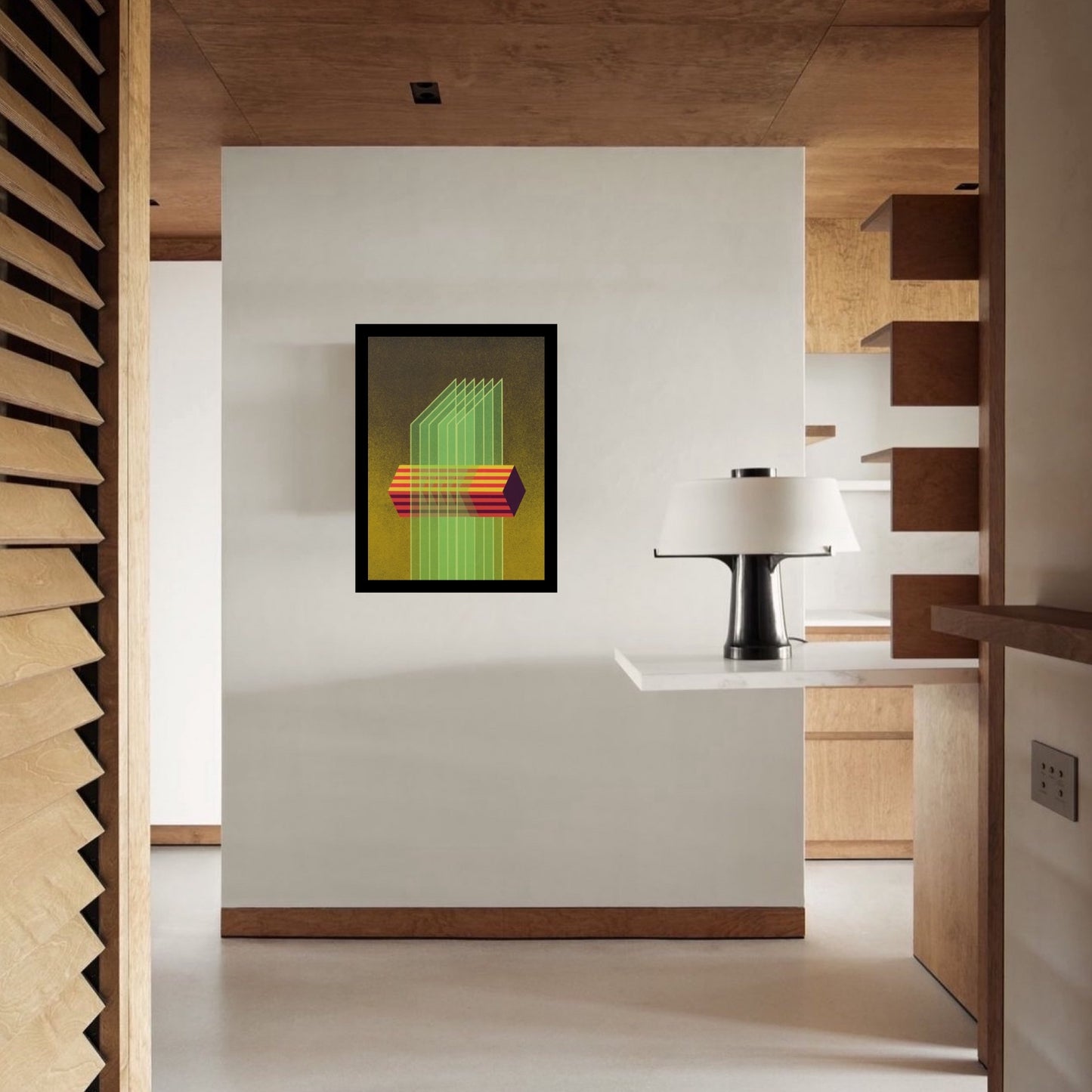 Sérigraphie , Composition transversale , Julio le Parc, 80s