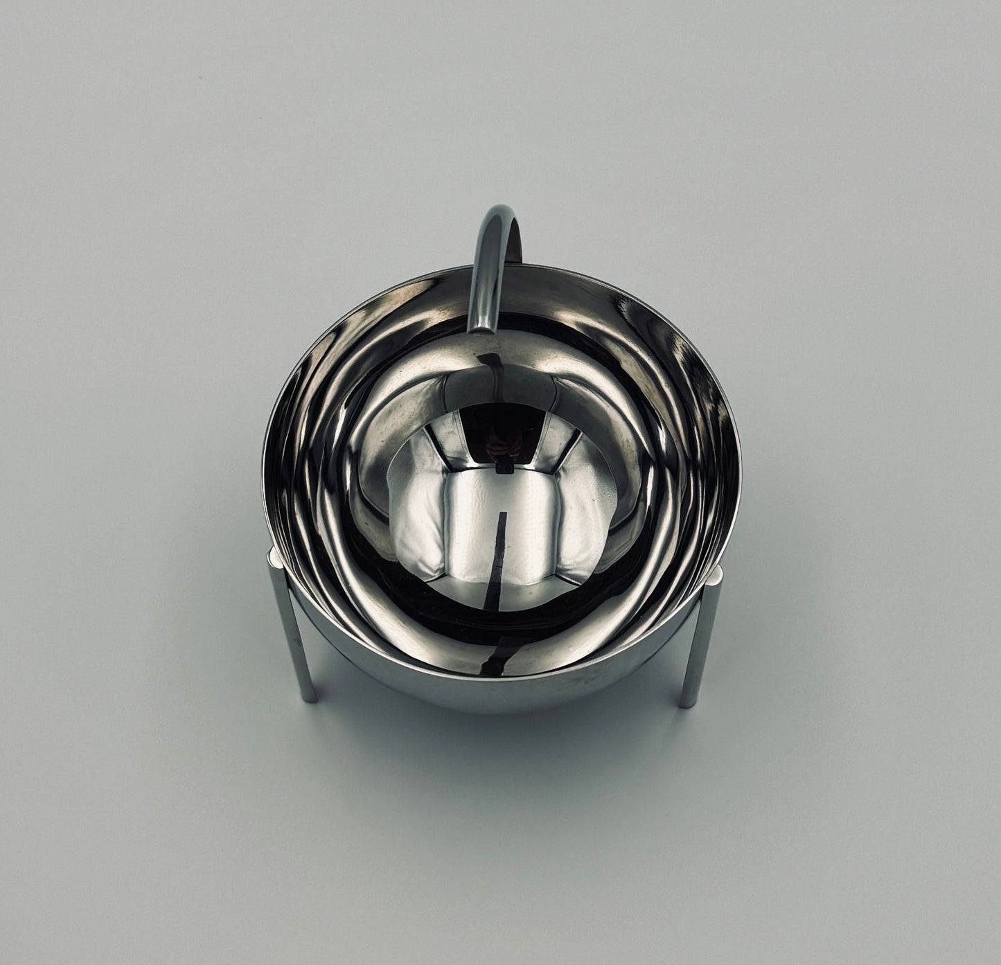 Saucière en acier, ligne Opasis, Enzo Mari, Zani&Zani, 1986