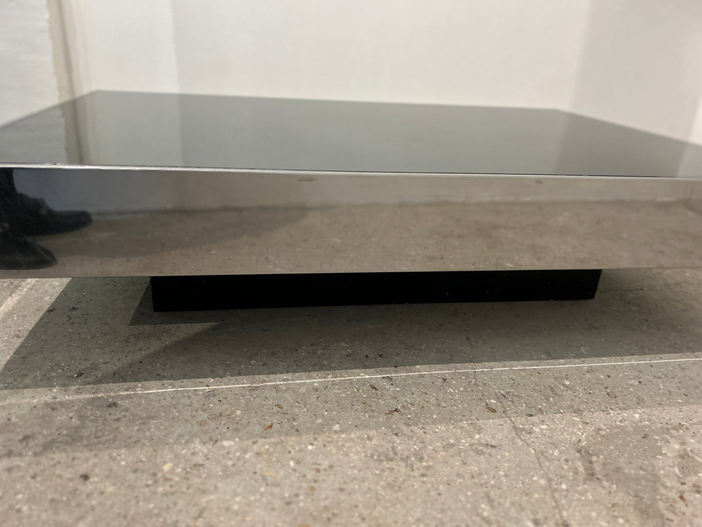 Table basse miroir, Willy Rizzo pour Cidue, 70s