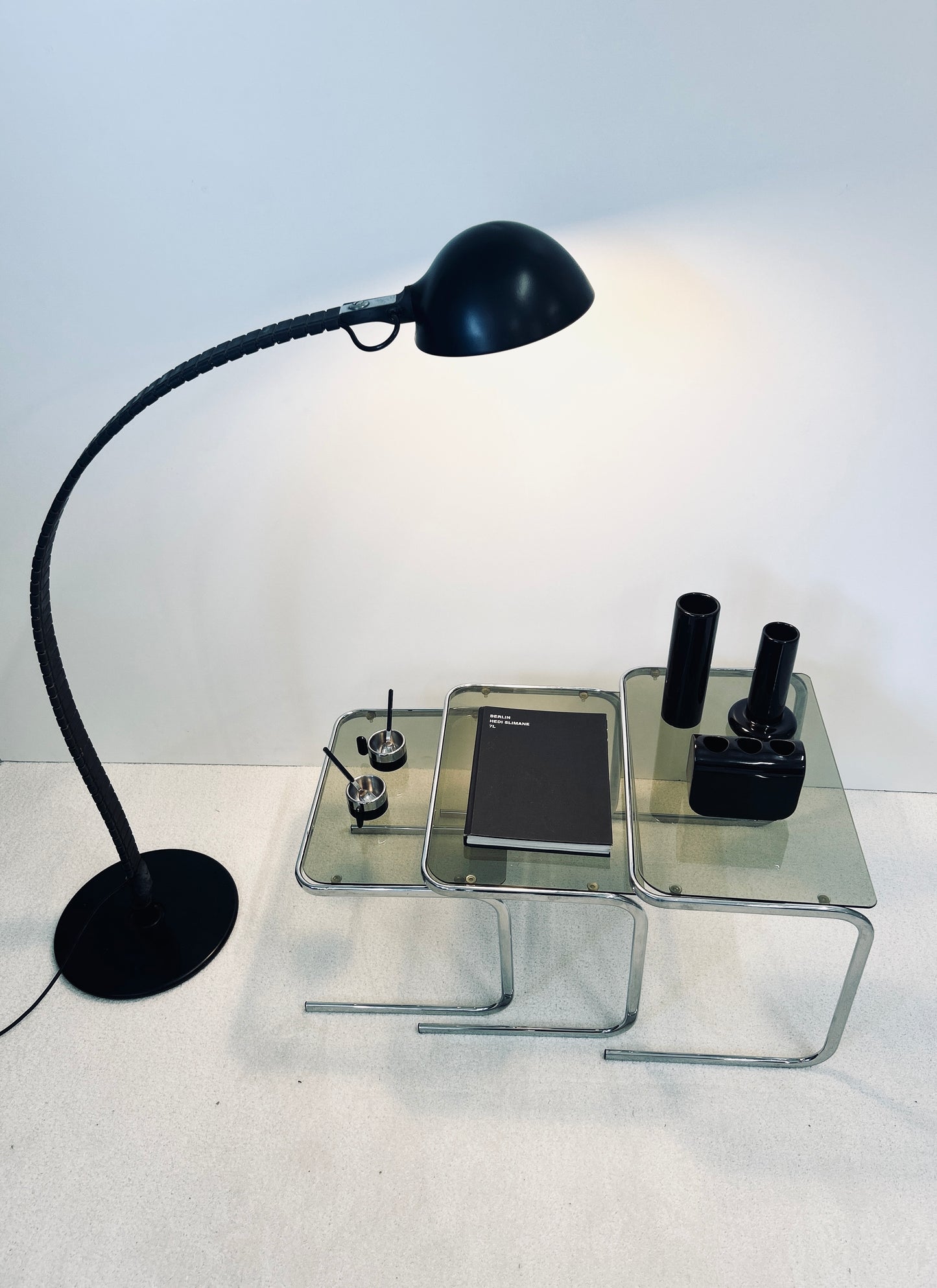 Lampadaire sur pied, Flex Calotta, Elio Martinelli, Martinelli Luce, 80s