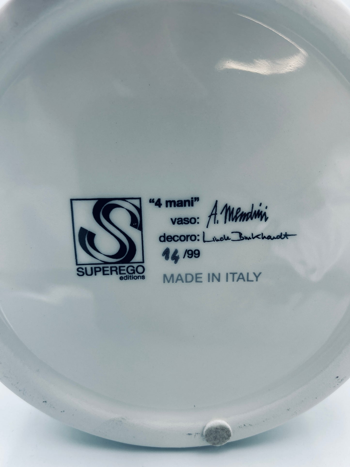 Vase Colletto blanc, Alessandro Mendini, Superego, 2006