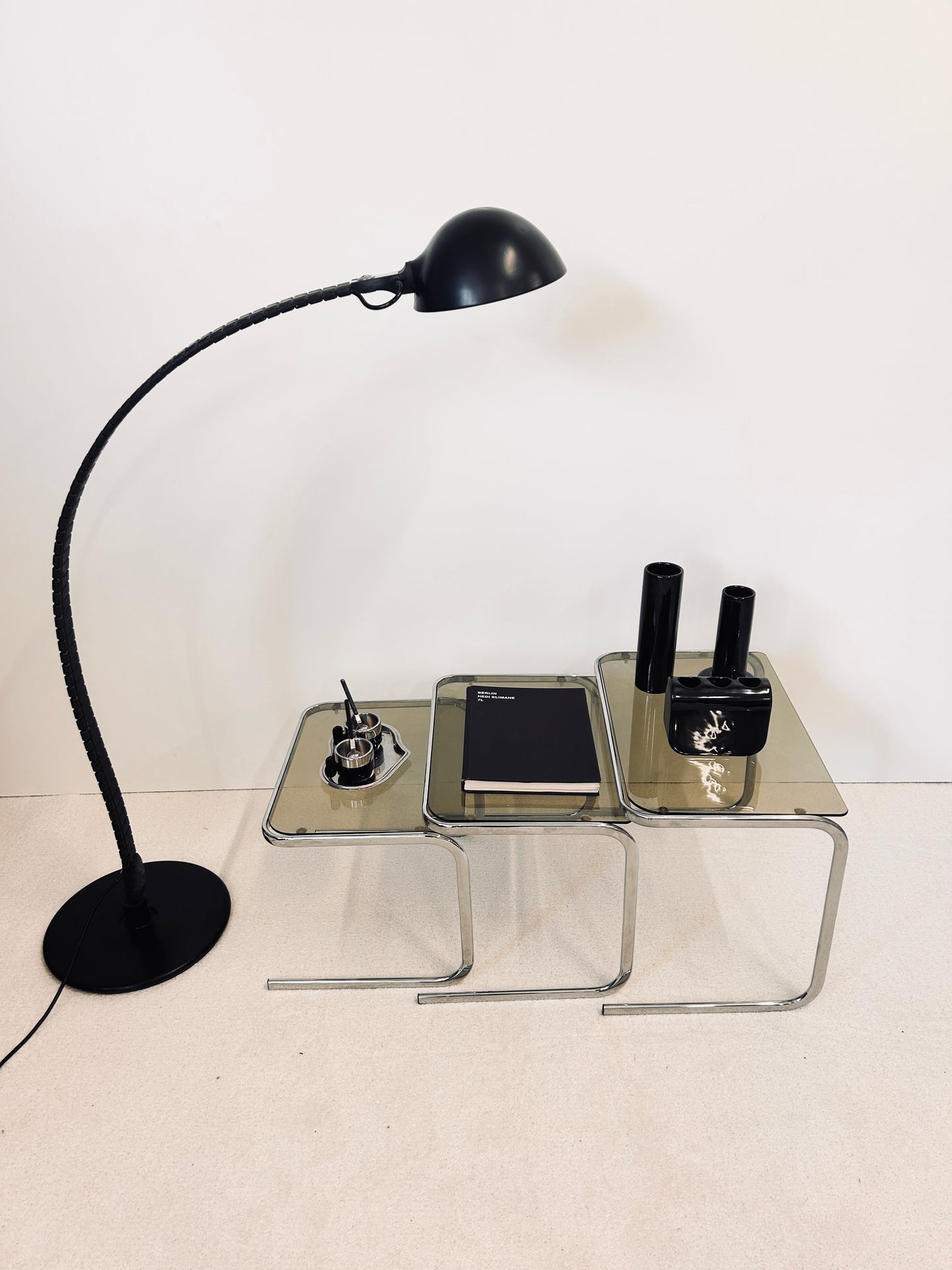 Lampadaire sur pied, Flex Calotta, Elio Martinelli, Martinelli Luce, 80s