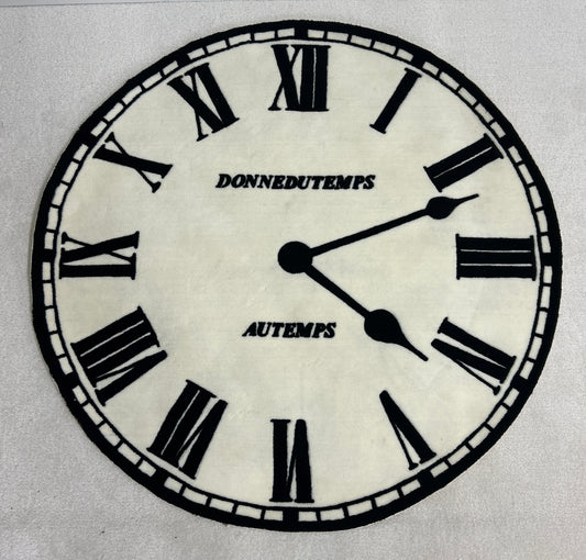 Tapis Clock, JC de Castelbajac pour Toulemonde Bochart, 90s