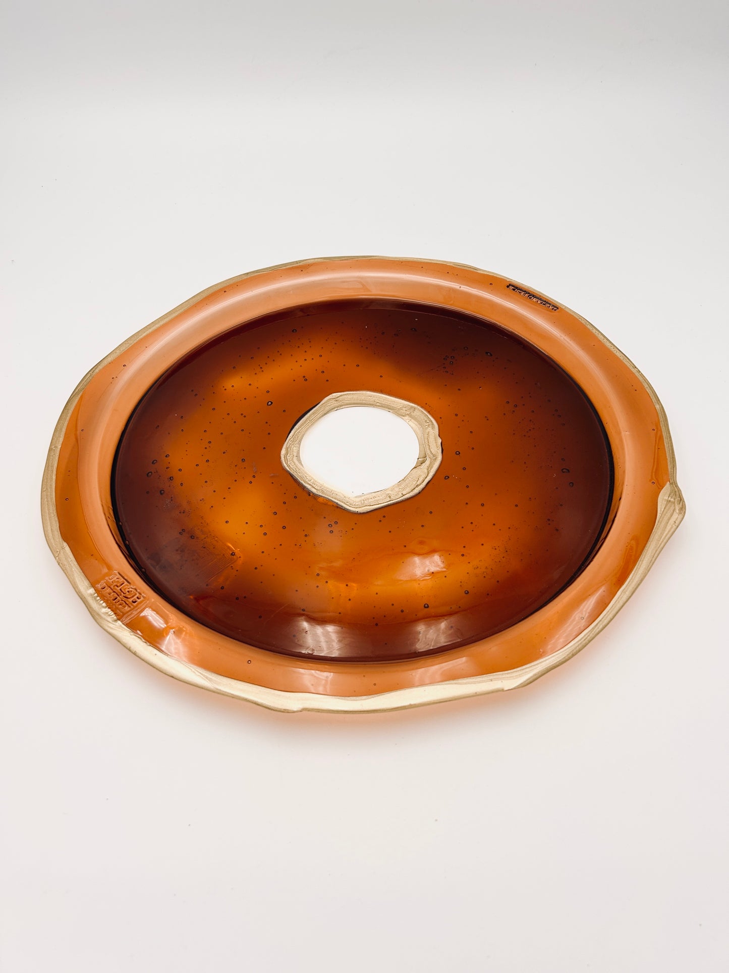 Plateau en résine souple de Gaetano Pesce, Fish design, 90s