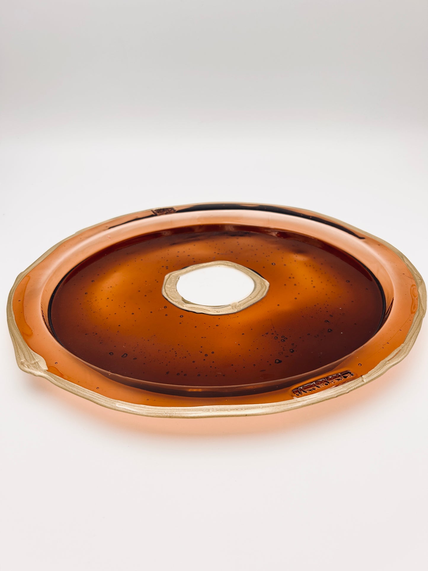 Plateau en résine souple de Gaetano Pesce, Fish design, 90s