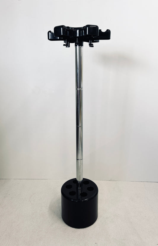 Porte-manteau-parapluie noir Lucchi & Orlandini, Velca, 70s