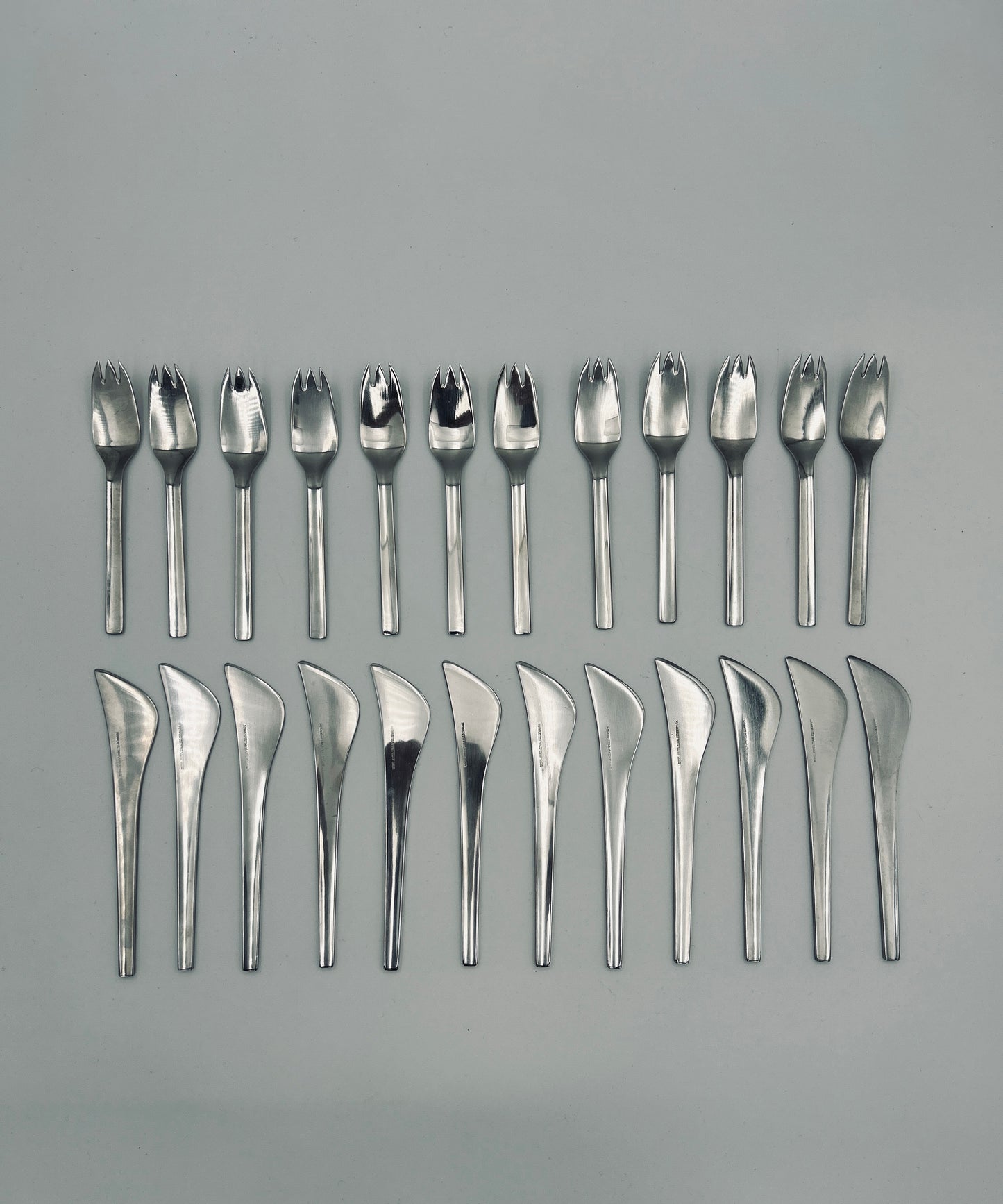Couverts à poisson, Tuja, Georg Jensen, Danemark, 70s