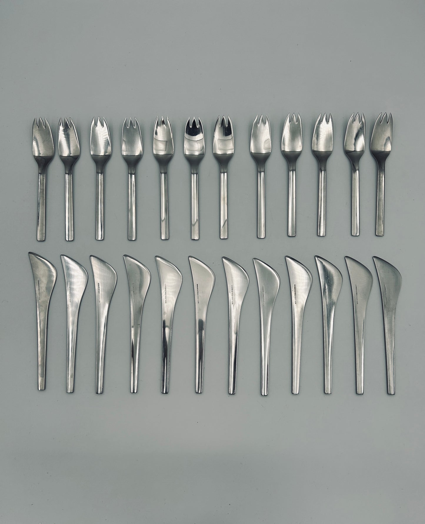 Couverts à poisson, Tuja, Georg Jensen, Danemark, 70s