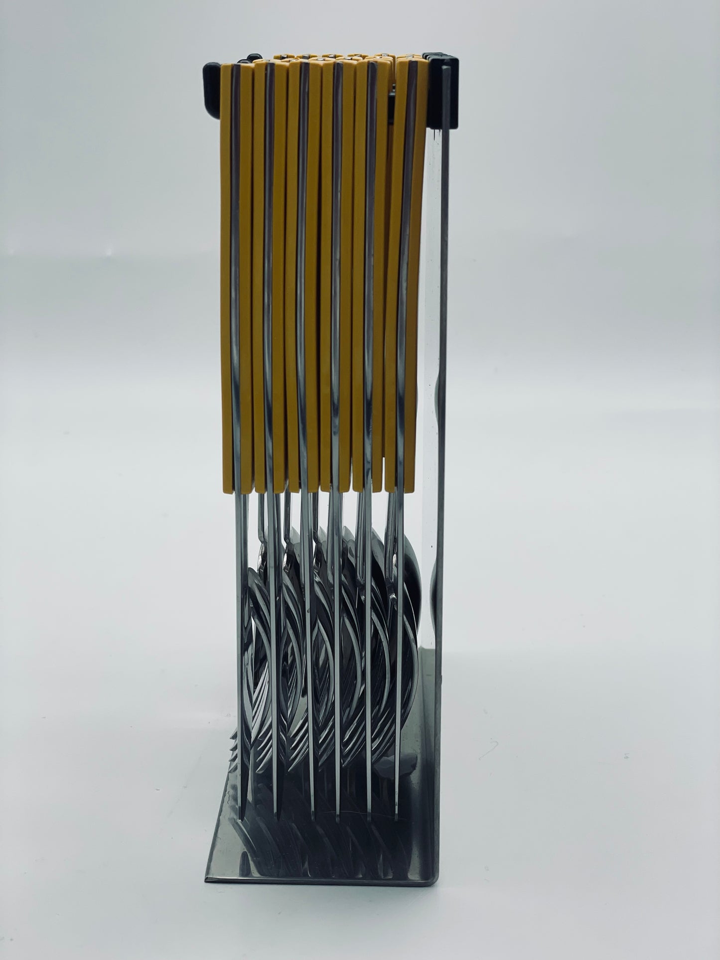 Set de couverts suspendus jaunes Abert, Italie, 70s