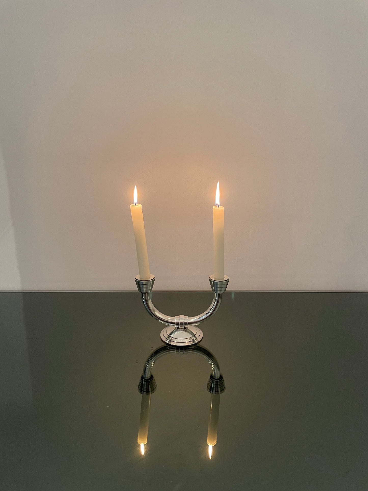 Chandelier bougeoir Art Déco, Folio, Christofle, 20s