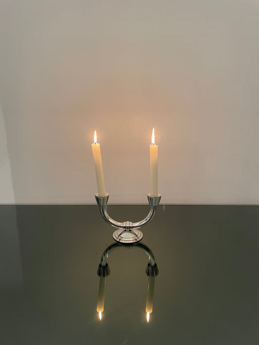 Chandelier bougeoir Art Déco, Folio, Christofle, 20s