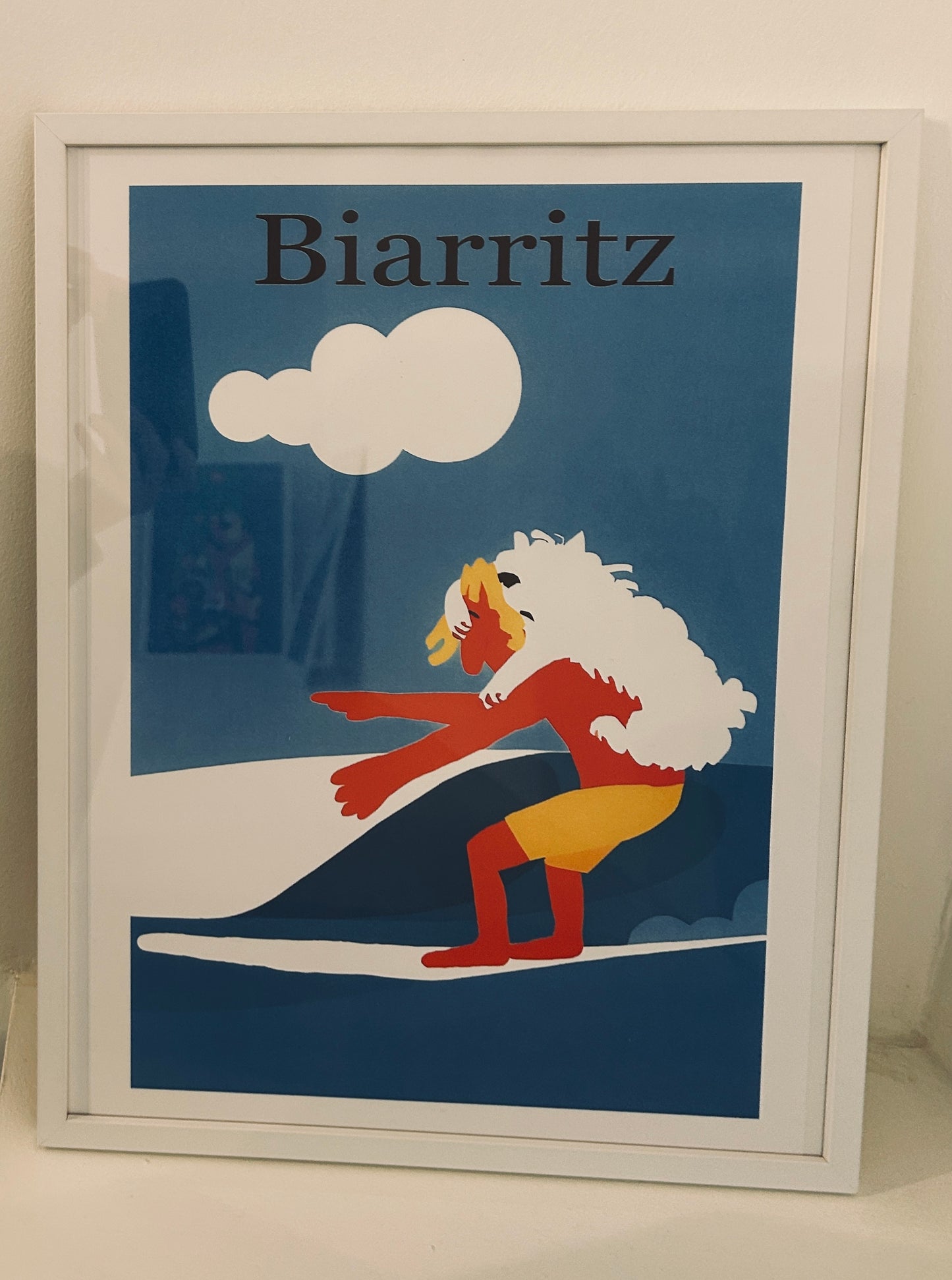 Affiche "Biarritz Surf"