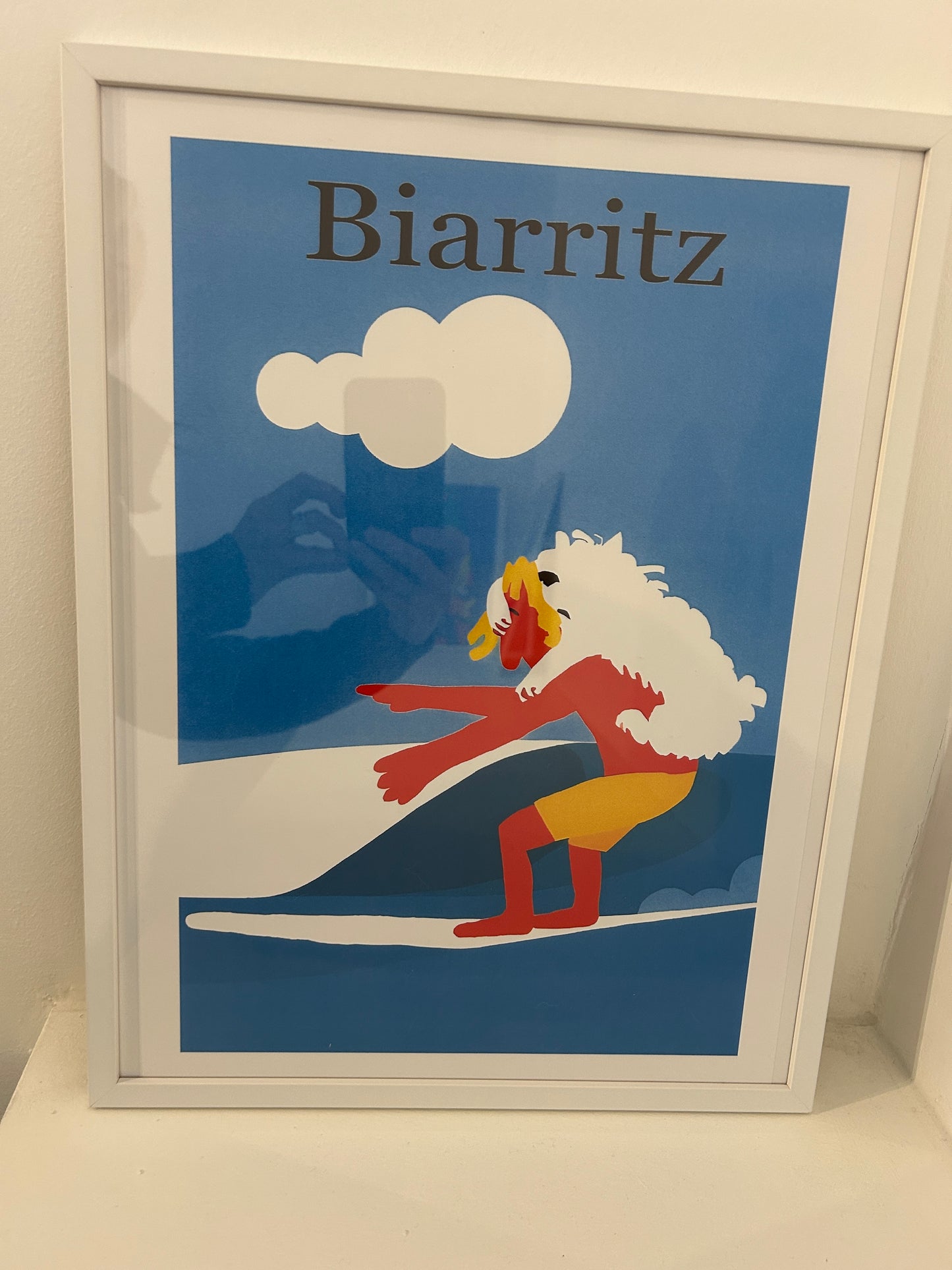 Affiche "Biarritz Surf"