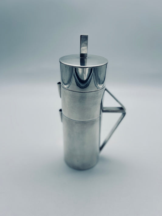 Service à thé empilable cylindrique, Lino Sabattini, 60s